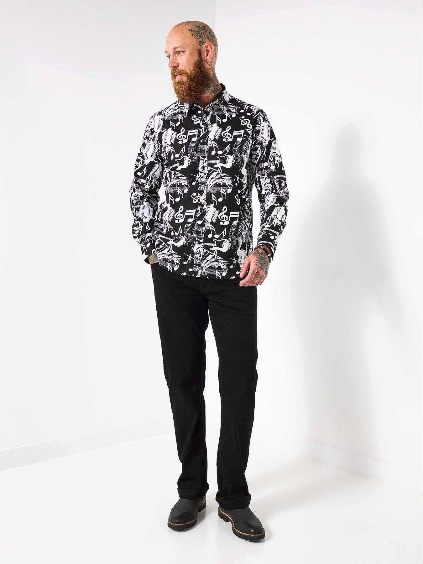 Image 3 of 5 of Joe Browns Joe Browns Musical Note Long Sleeve Shirt - Black