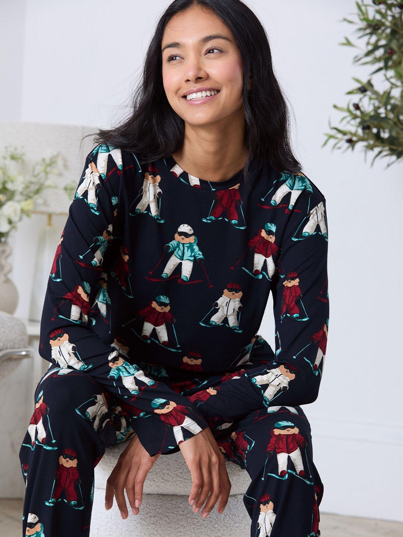 chelsea-peers-classic-long-sleeve-crew-neck-set-polyester-dark-blueoutfit