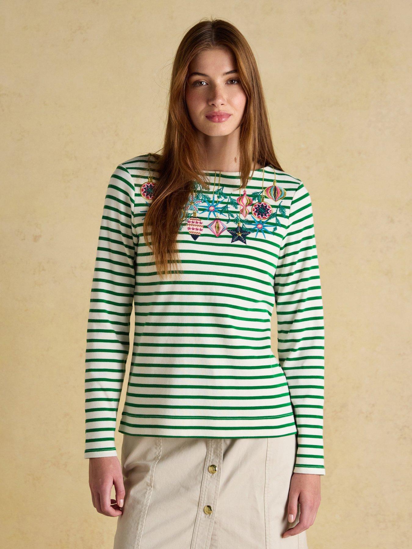 joules-boat-neck-breton-christmas-top-green