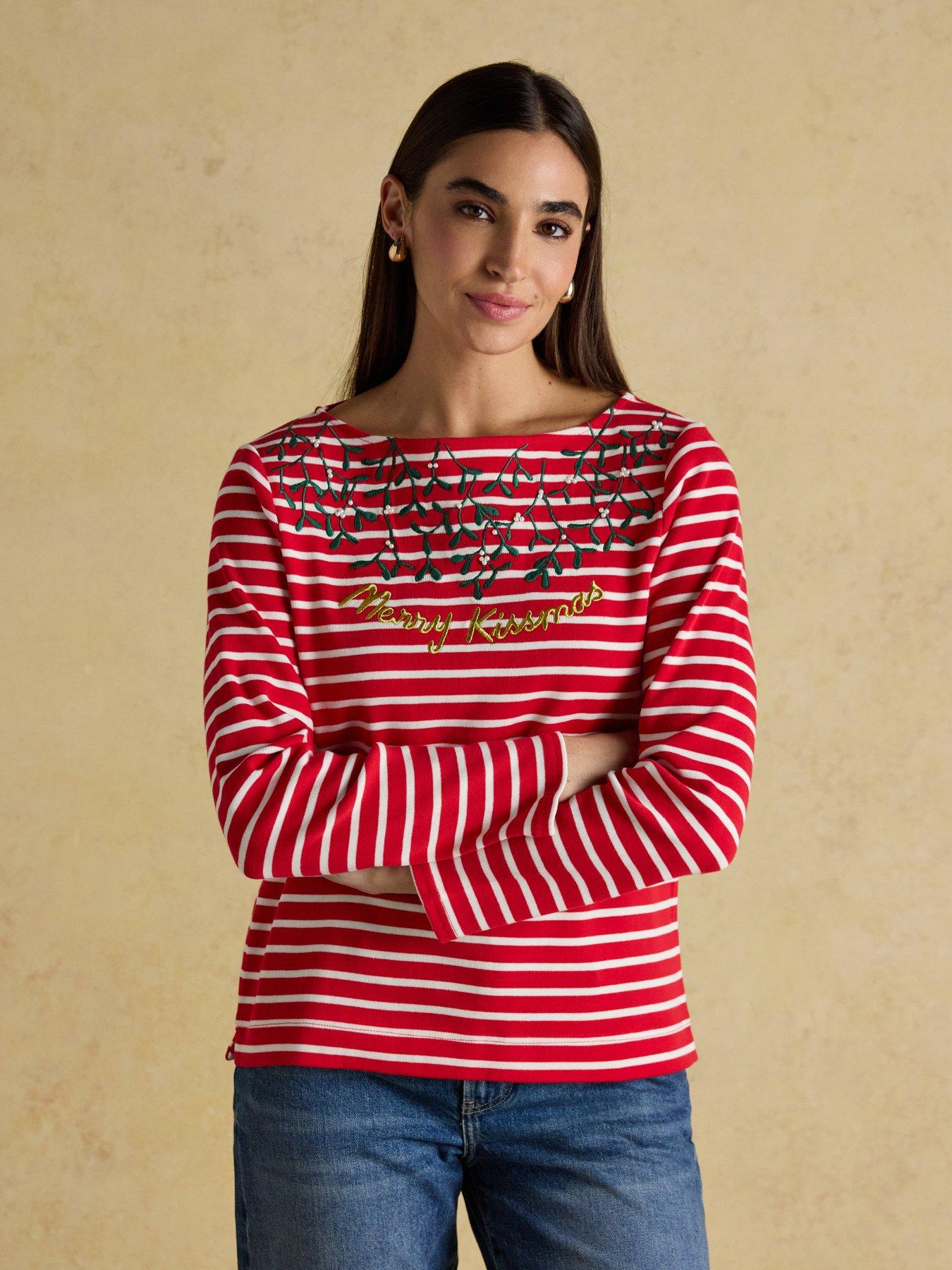 joules-boat-neck-christmas-breton-top-redcreamfront