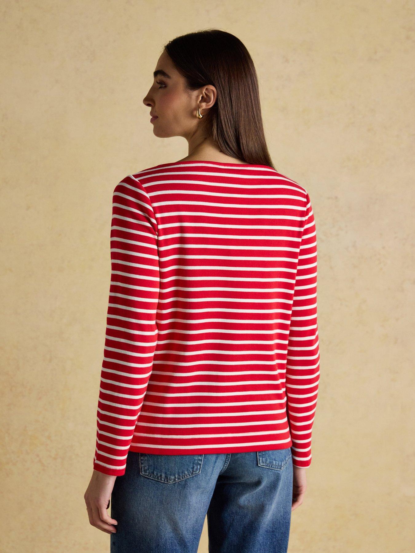 joules-boat-neck-christmas-breton-top-redcreamstillFront