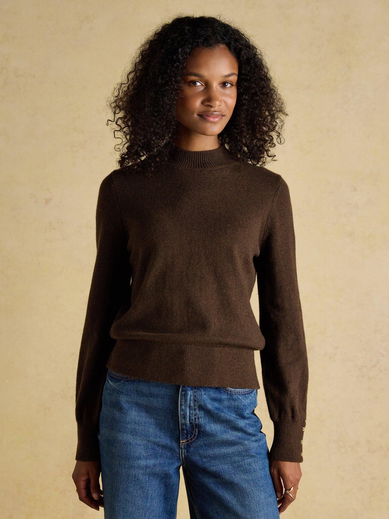 joules-high-neck-jumper-brown
