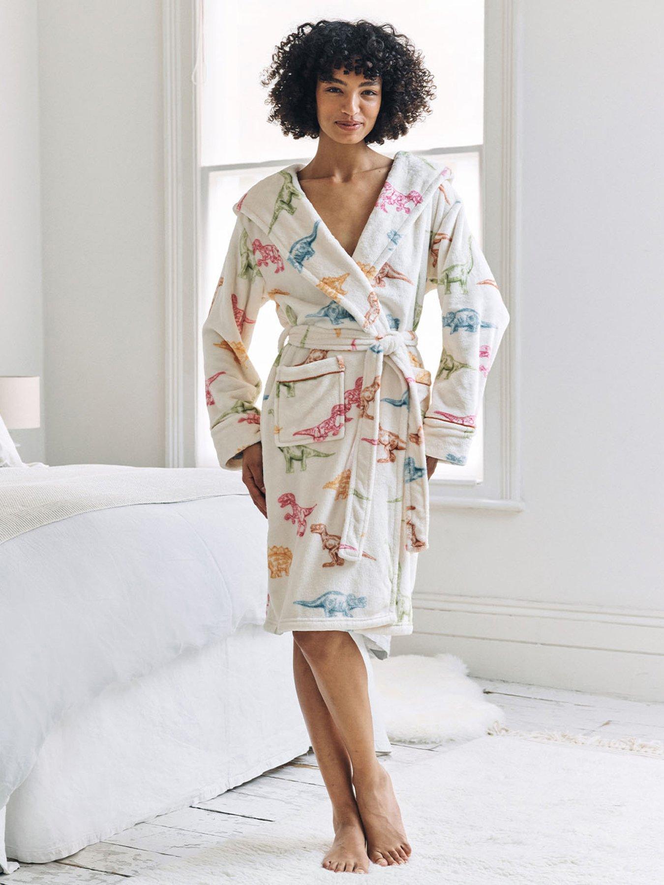 CHELSEA PEERS Chelsea Peers Classic Dressing Gown - Off White