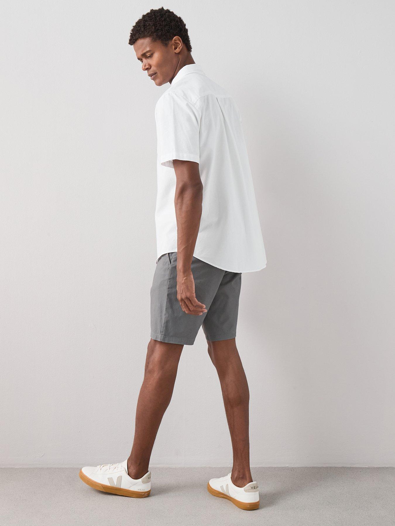 Image 5 of 7 of The Very Collection Cotton Rich Slim Fit Chino Shorts With Stretch - Charcoal