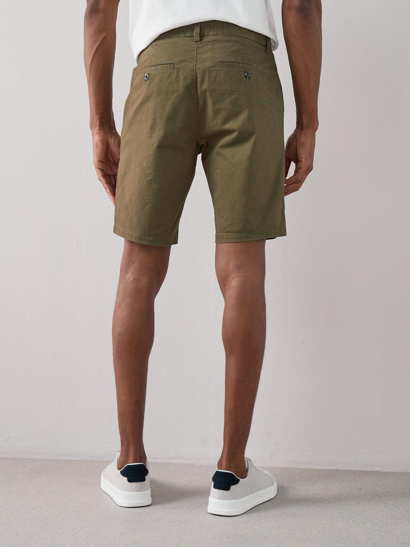 Image 2 of 7 of The Very Collection Cotton Rich Slim Fit Chino Shorts&nbsp;With Stretch - Khaki