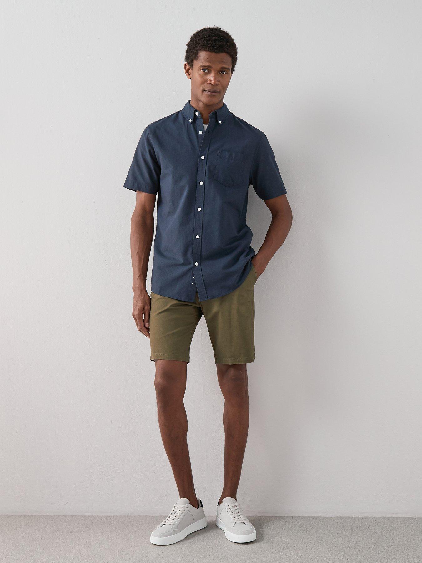 Image 4 of 7 of The Very Collection Cotton Rich Slim Fit Chino Shorts&nbsp;With Stretch - Khaki