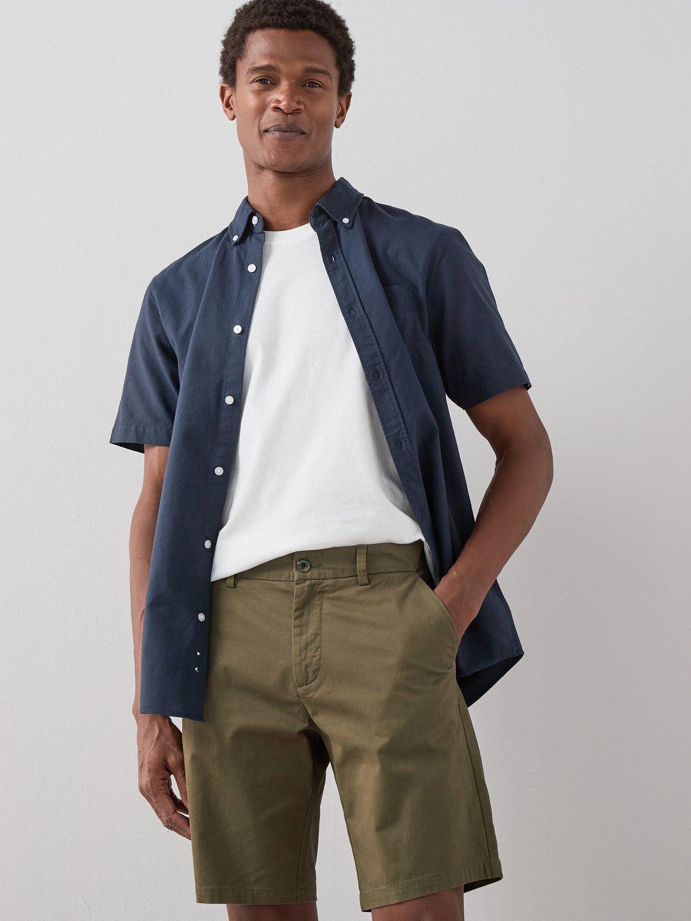 Image 6 of 7 of The Very Collection Cotton Rich Slim Fit Chino Shorts&nbsp;With Stretch - Khaki