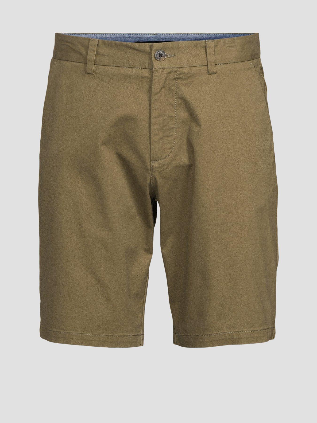 Image 7 of 7 of The Very Collection Cotton Rich Slim Fit Chino Shorts&nbsp;With Stretch - Khaki