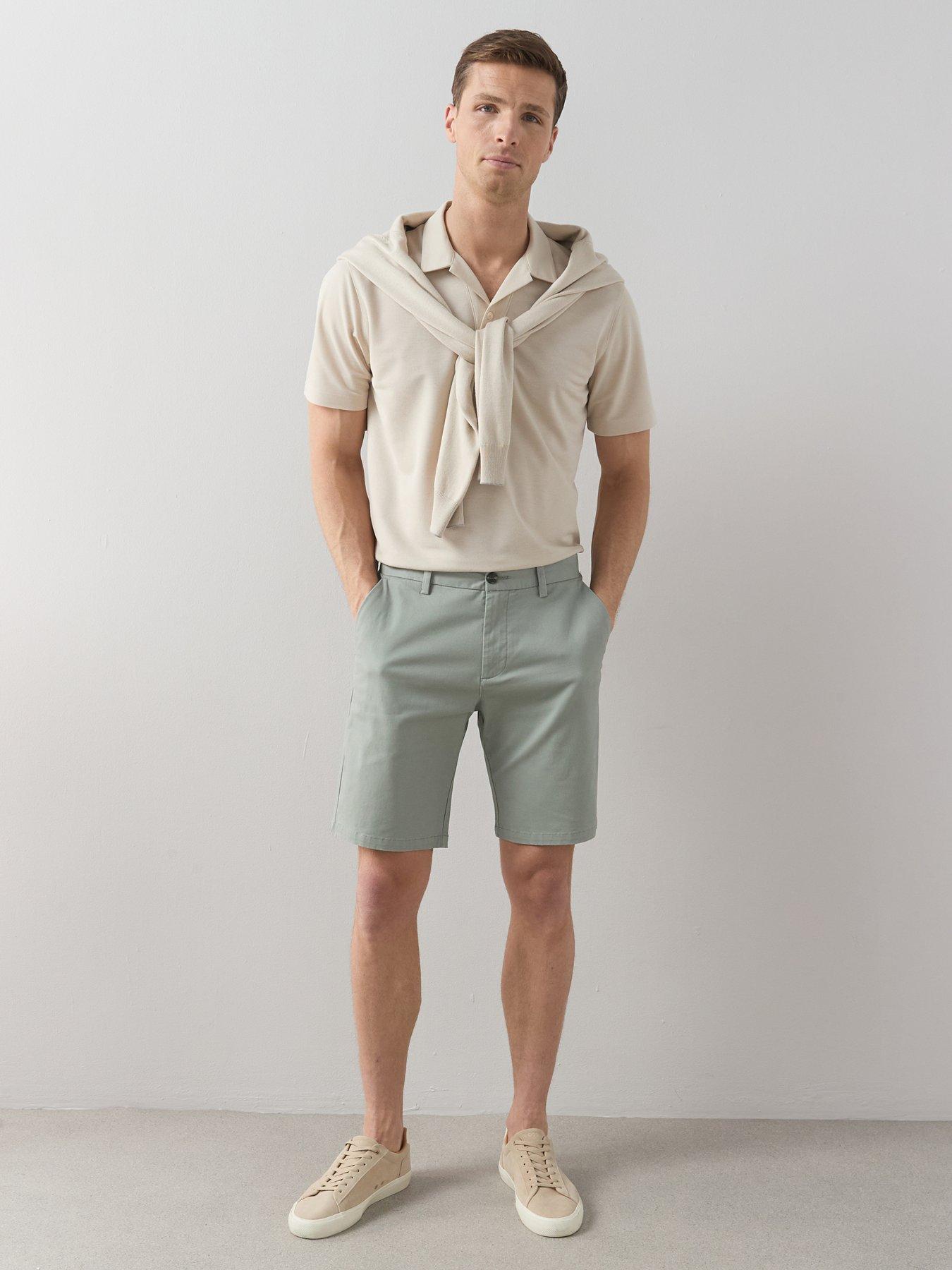 The Very Collection Slim Fit Chino Short With Stretch - Green