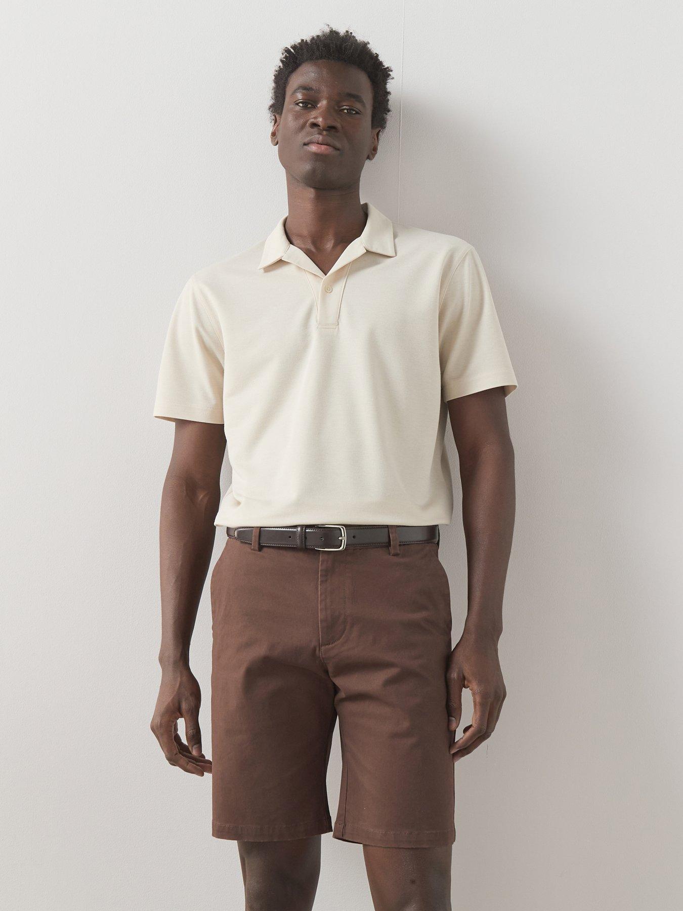 The Very Collection Cotton Rich Slim Fit Chino Short With Stretch - Brown