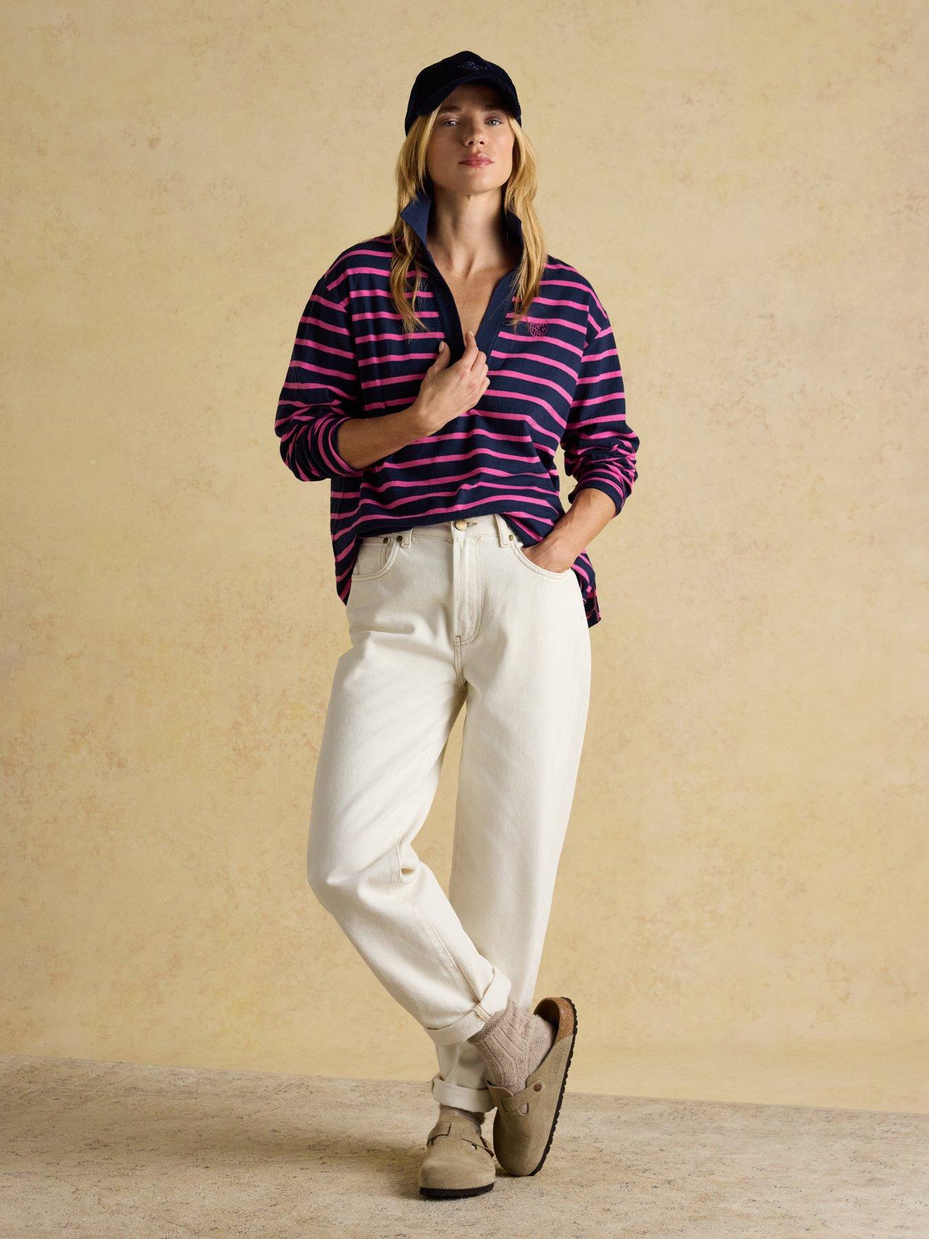 joules-combed-cotton-collared-top-navyback