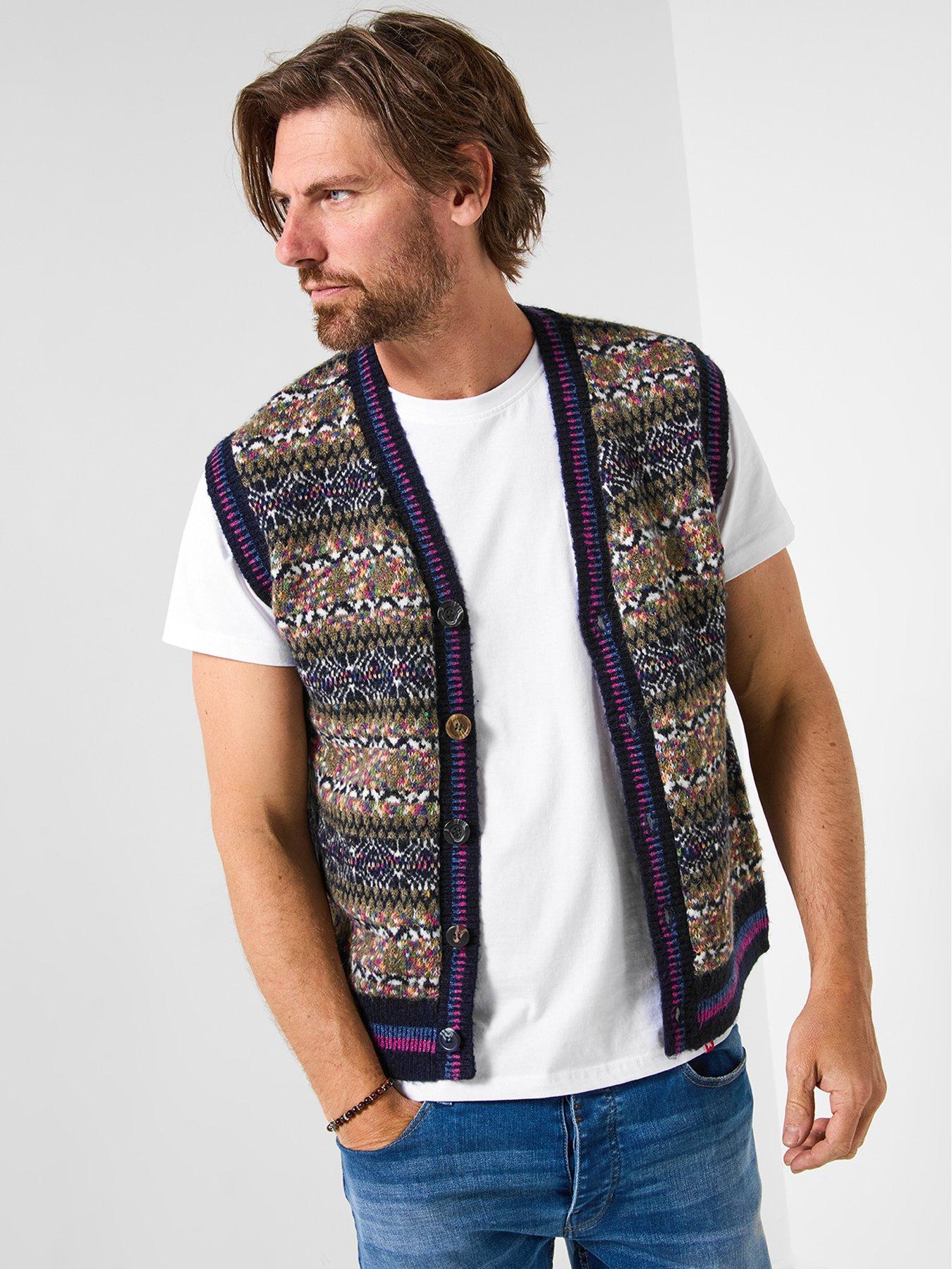 Image 1 of 6 of Joe Browns Joe Browns Bold Pattern Knitted Vest - Multi
