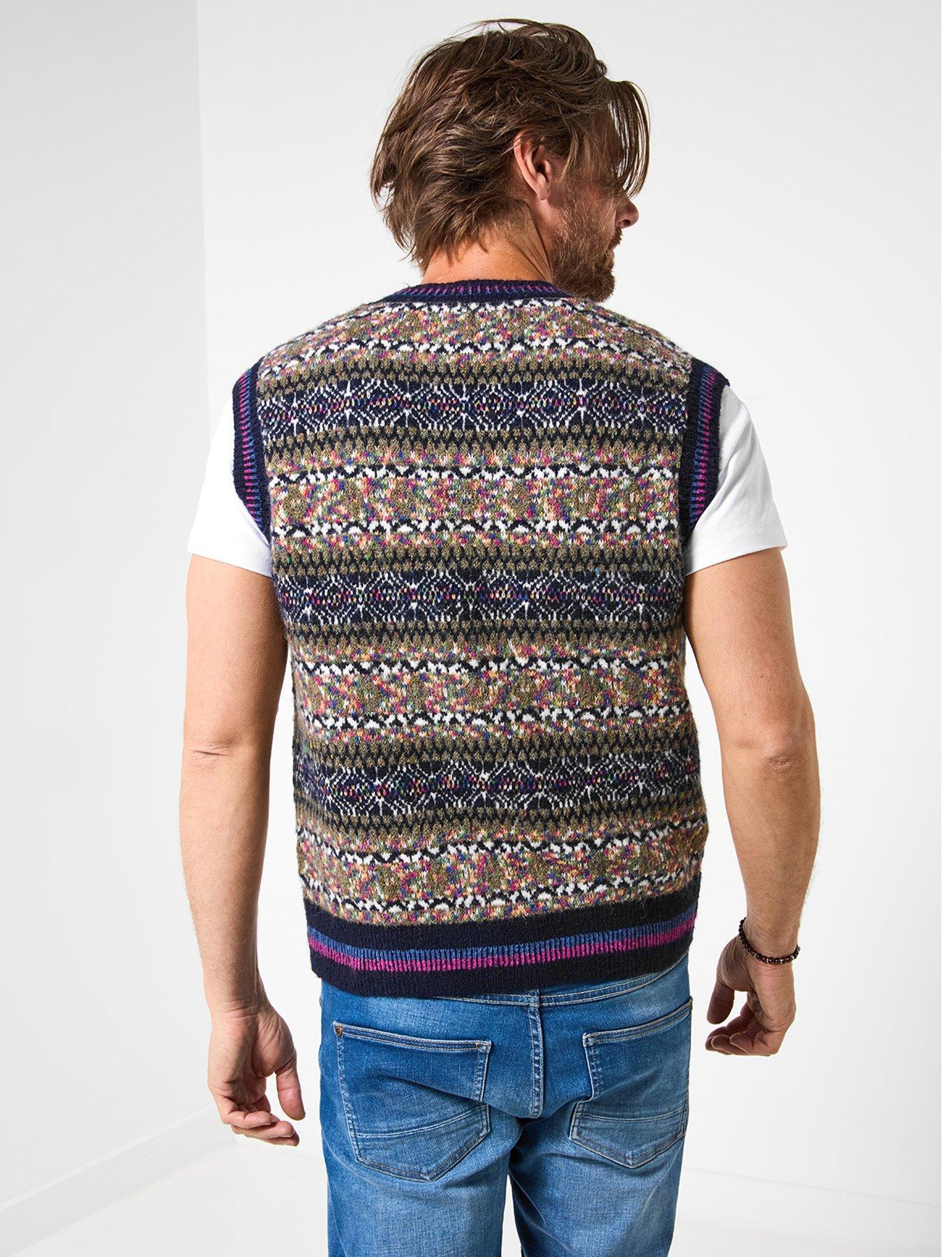 Image 2 of 6 of Joe Browns Joe Browns Bold Pattern Knitted Vest - Multi