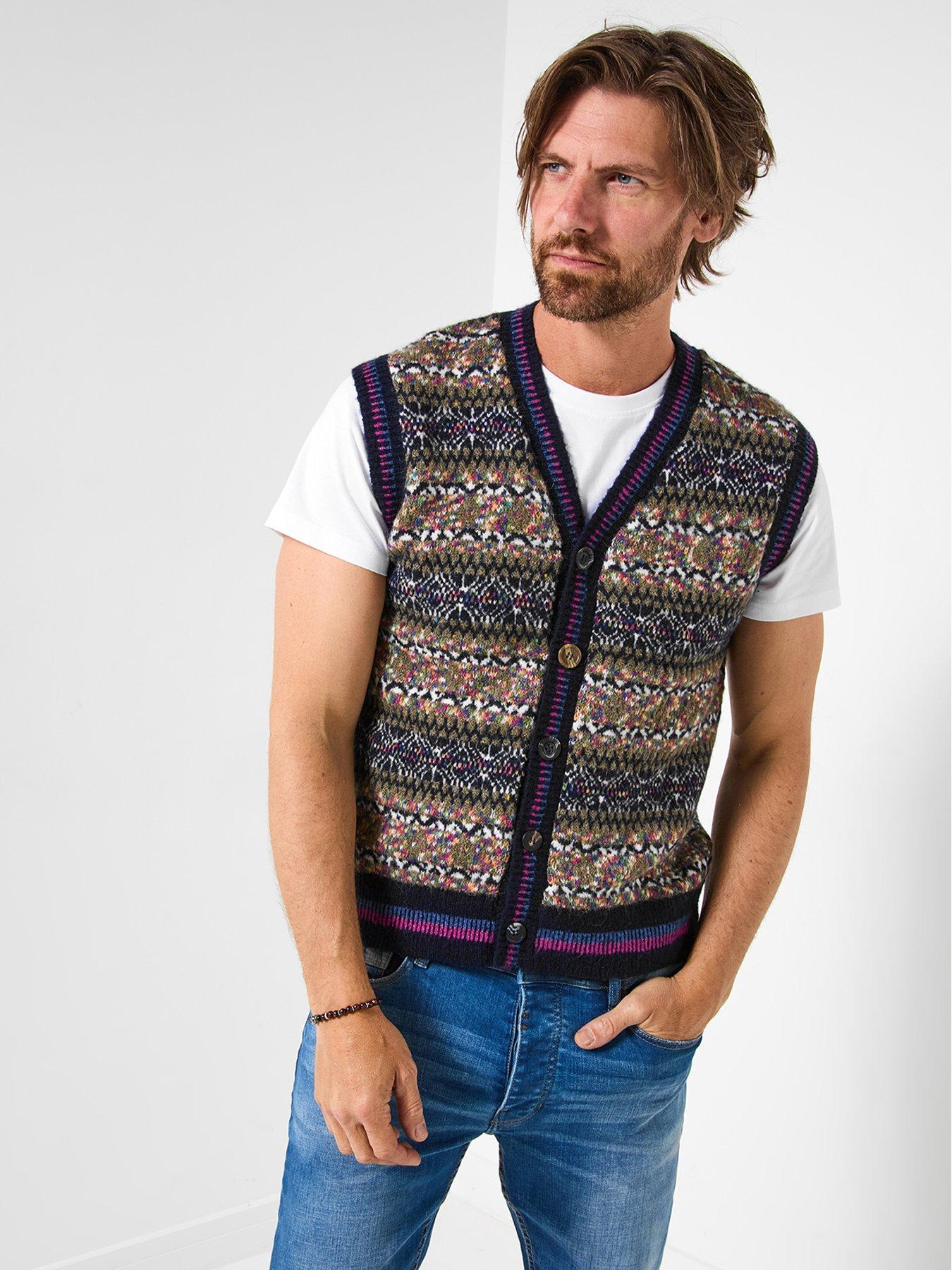 Image 4 of 6 of Joe Browns Joe Browns Bold Pattern Knitted Vest - Multi