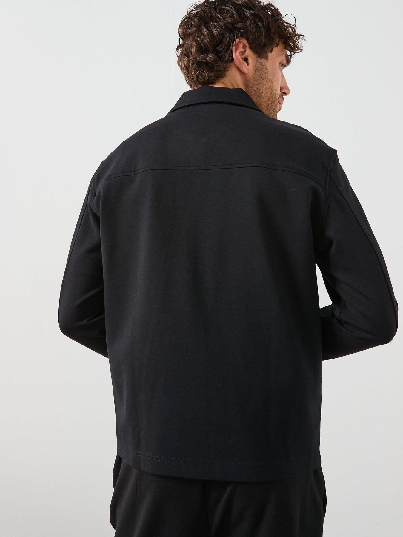 Image 2 of 5 of Mango Jon Full Zip Sweat Top - Black