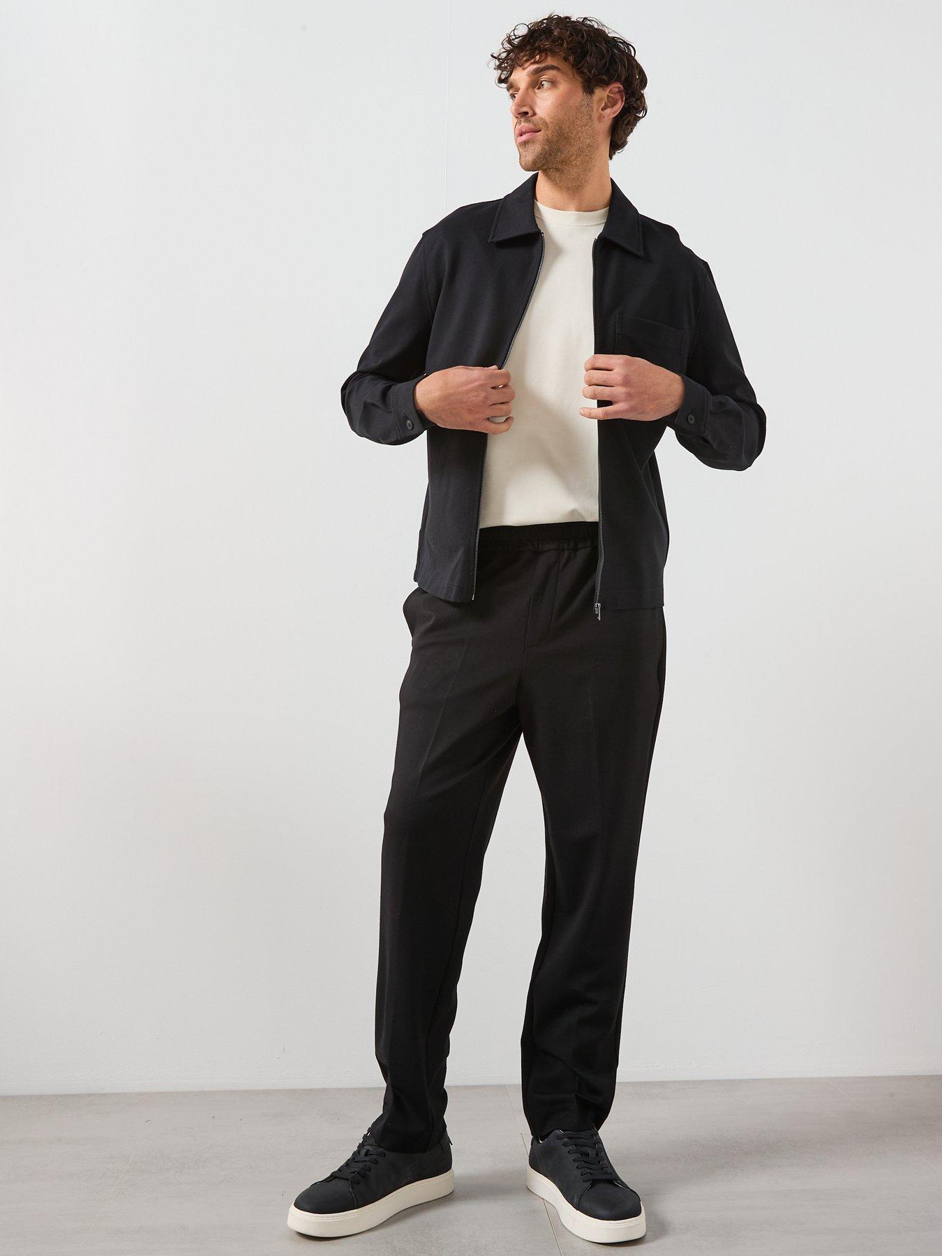 Image 3 of 5 of Mango Jon Full Zip Sweat Top - Black