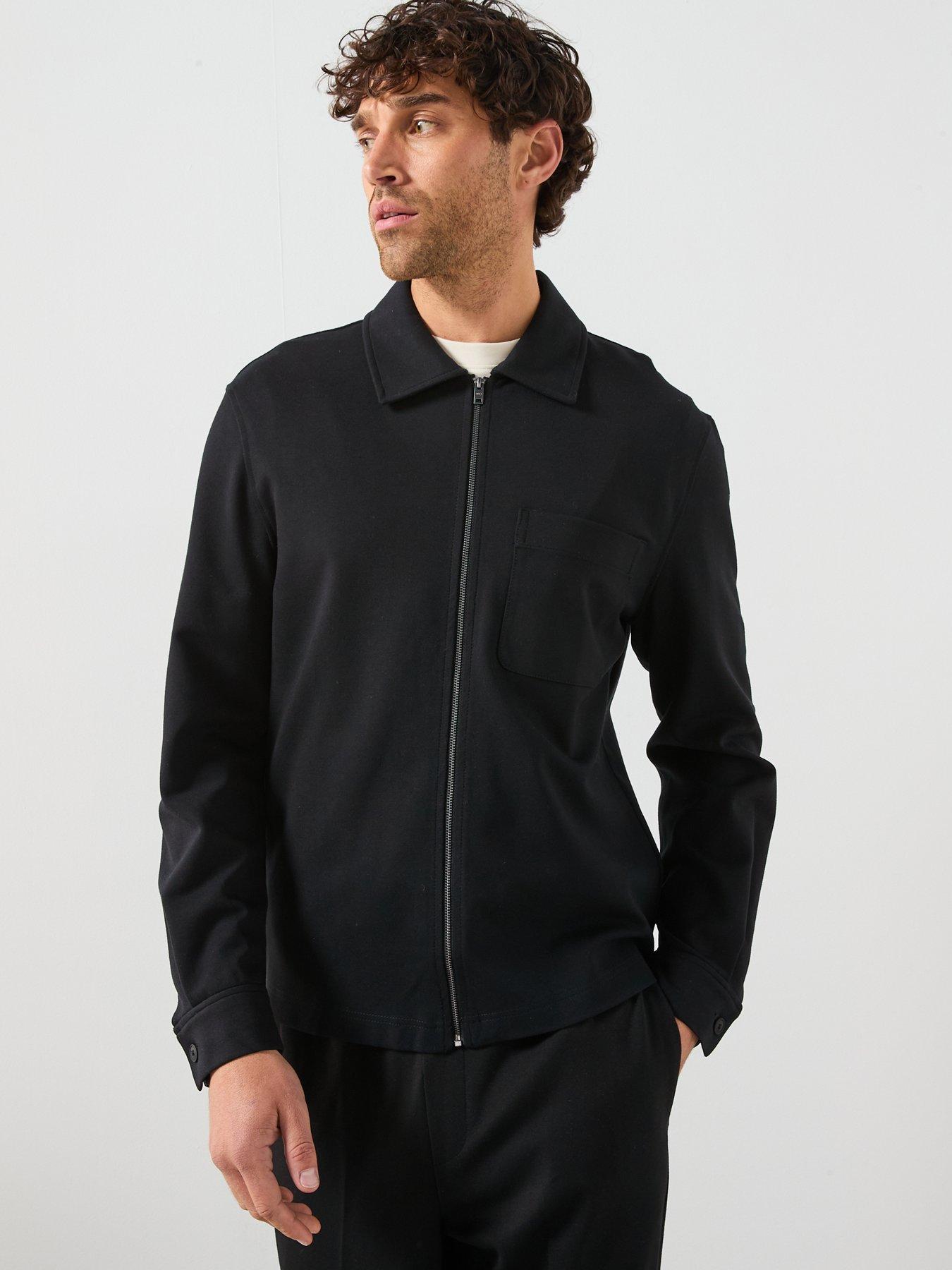Image 5 of 5 of Mango Jon Full Zip Sweat Top - Black