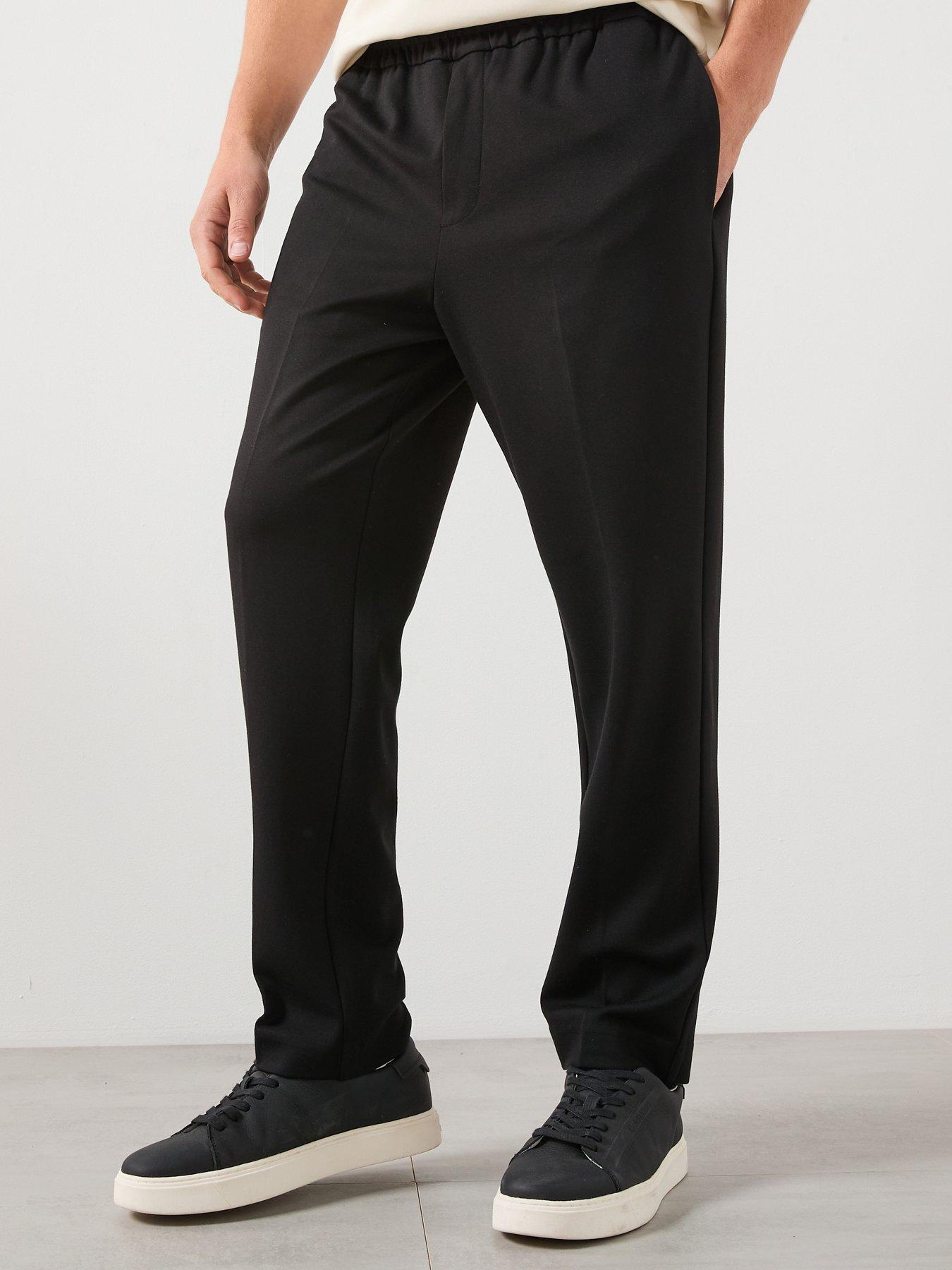 mango-jon-open-hem-joggers-black