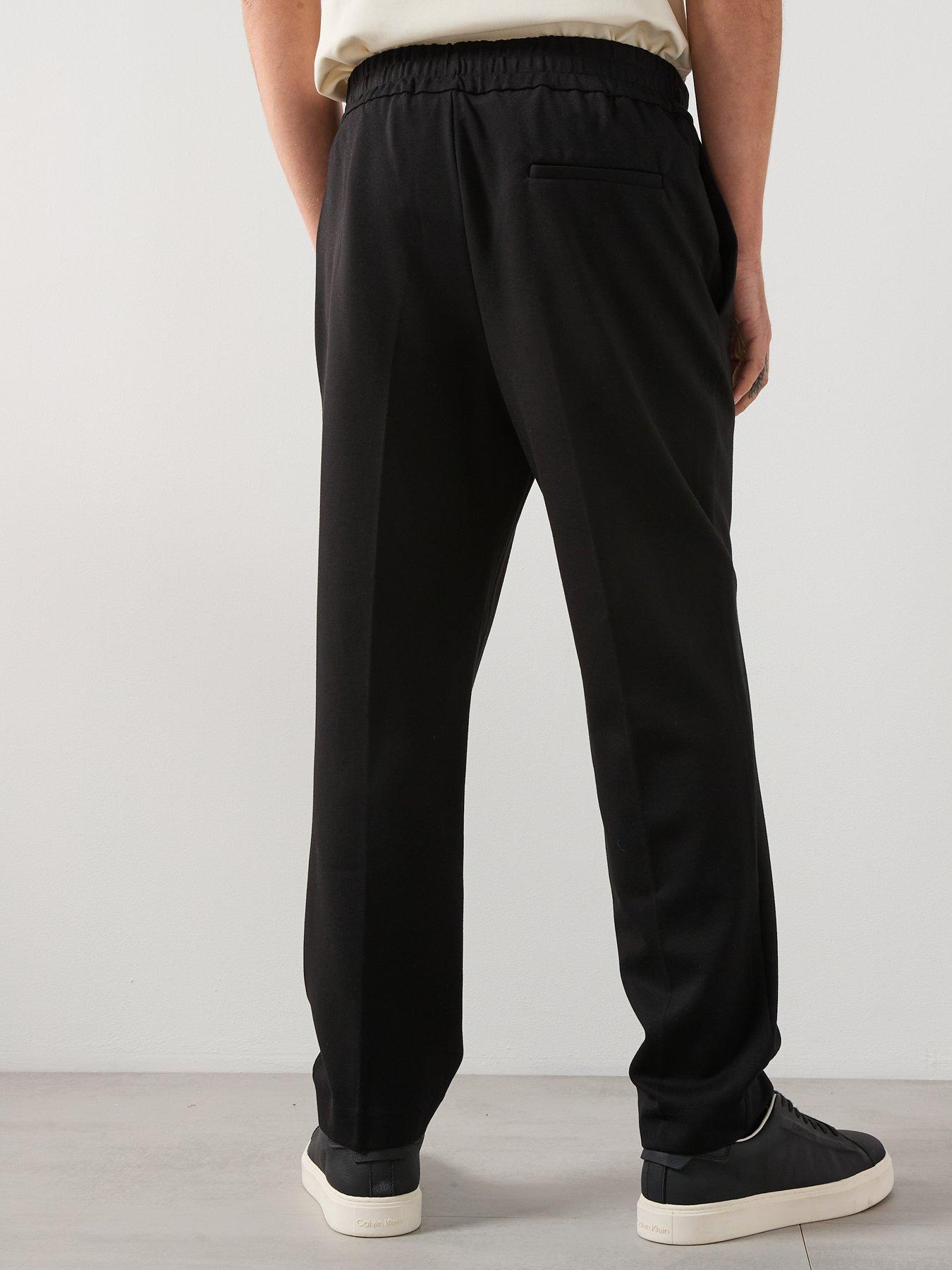 Image 2 of 5 of Mango Jon Open Hem Joggers - Black
