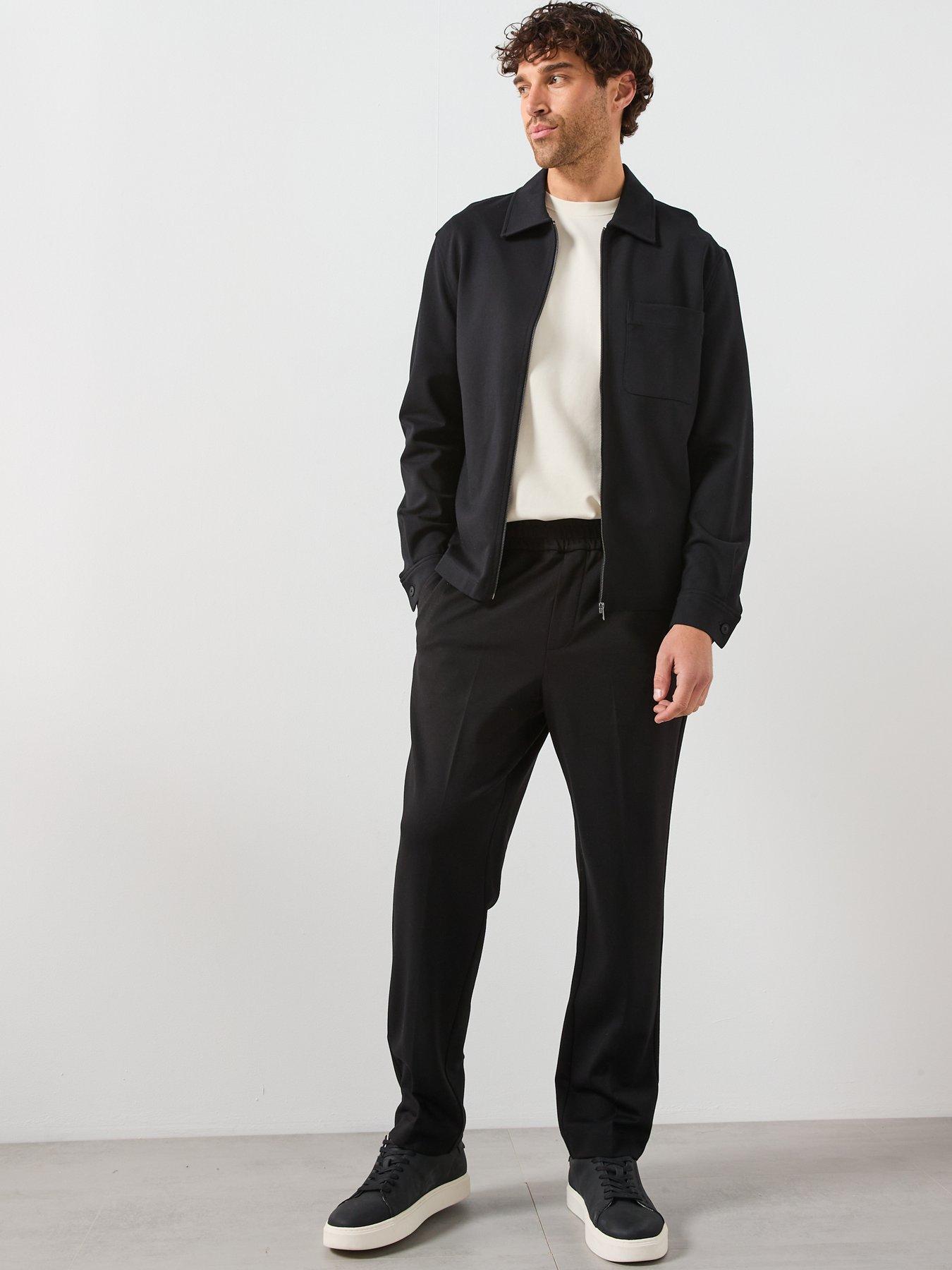 Image 3 of 5 of Mango Jon Open Hem Joggers - Black