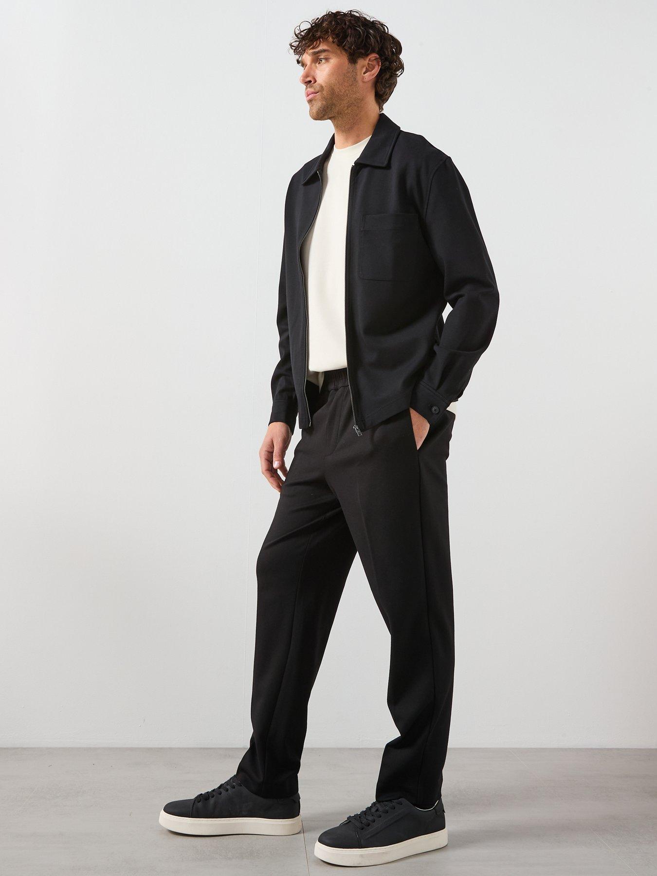 Image 5 of 5 of Mango Jon Open Hem Joggers - Black