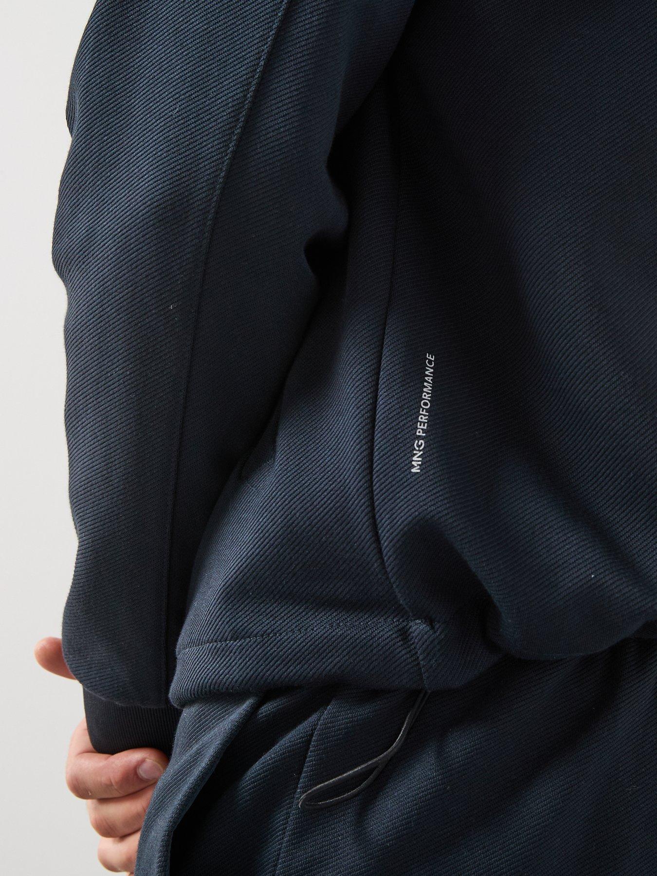 mango-jens-fine-rib-performance-sweat-bomber-navyoutfit