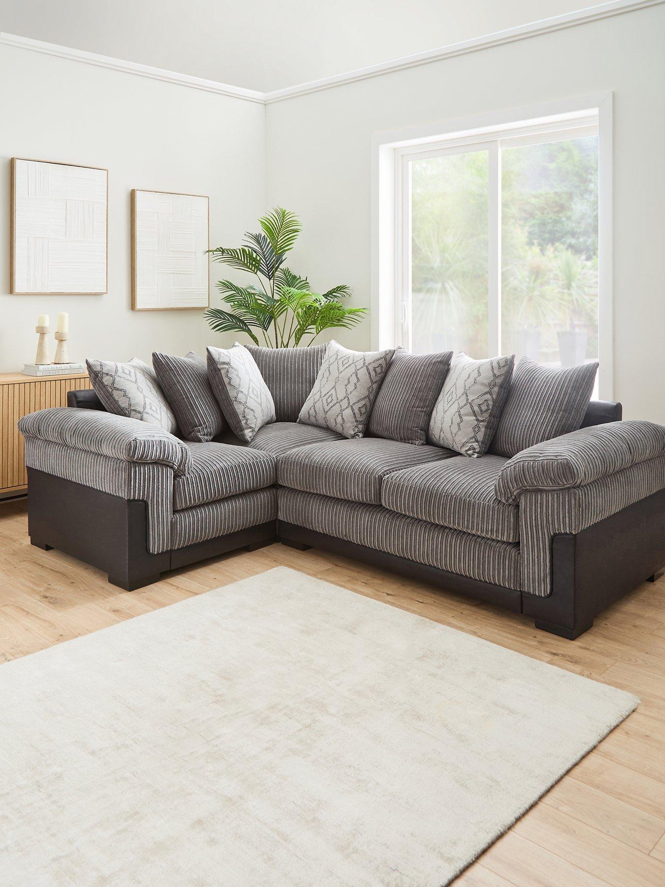 Image 1 of 7 of Very Home Marissa Left Hand&nbsp;Double Arm Corner Group Sofa