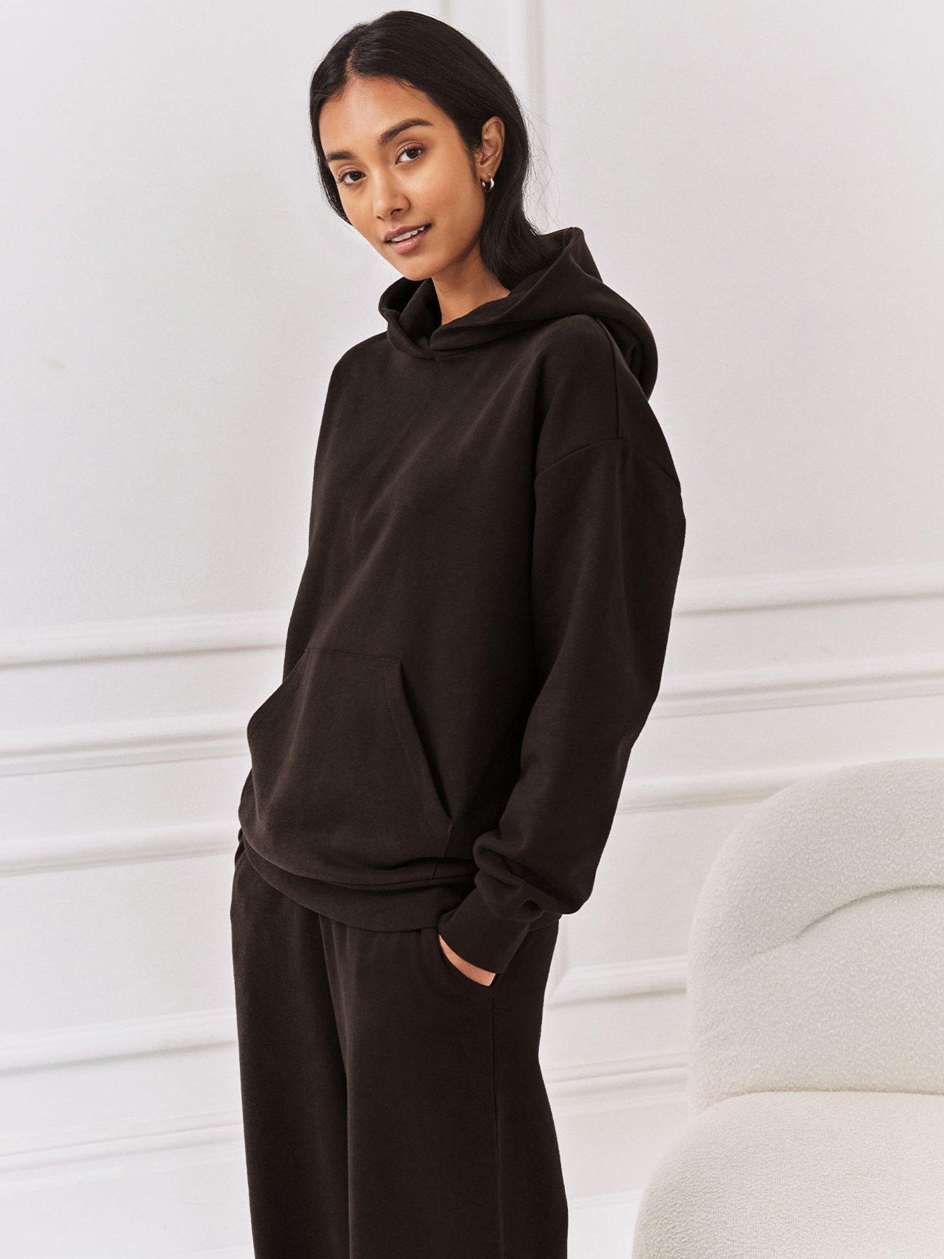 chelsea-peers-long-sleeve-overhead-hoodie-brown