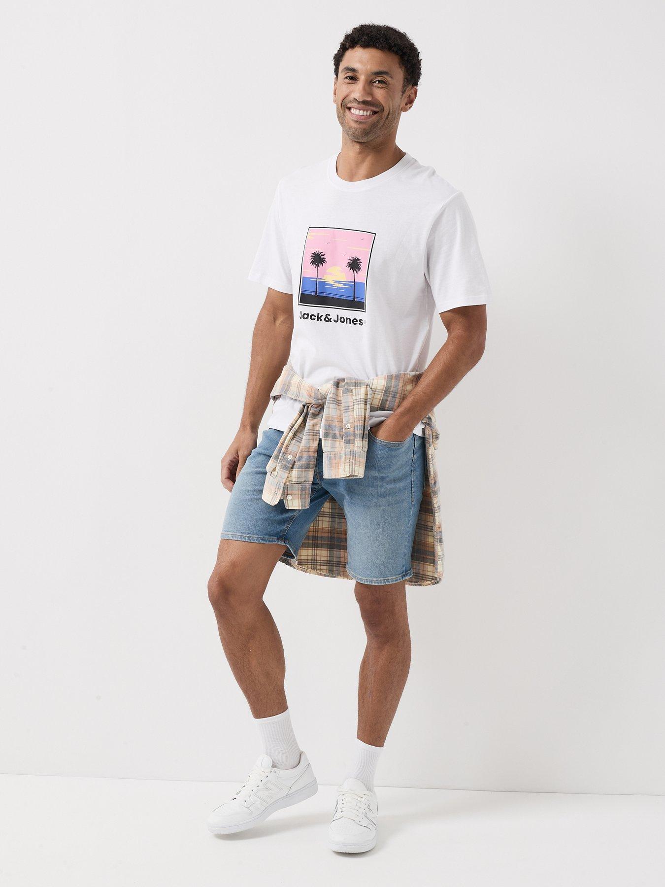 Image 3 of 5 of Jack & Jones Perry T-Shirt - White