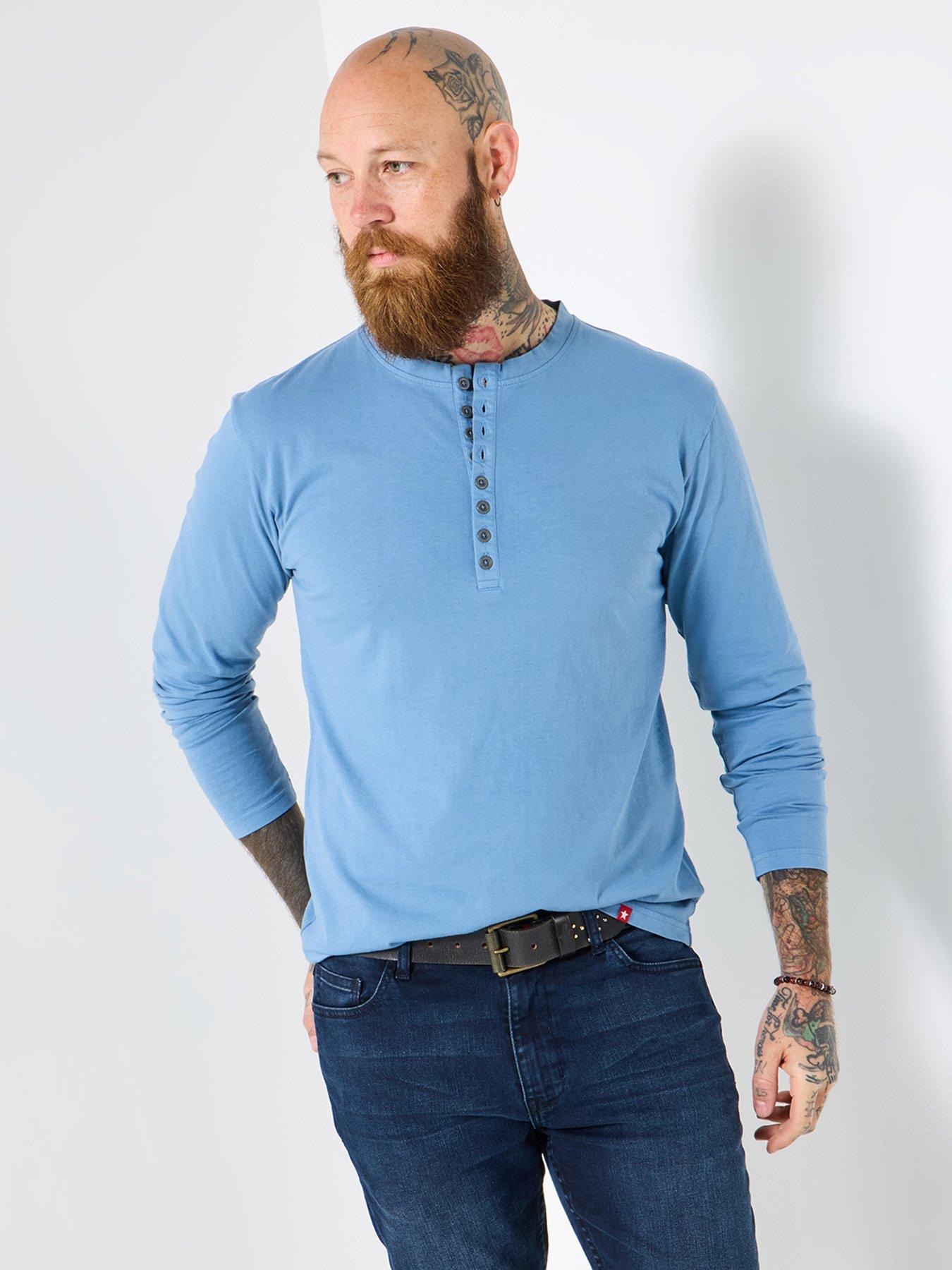 joe-browns-henley-long-sleeve-t-shirt-bluefront