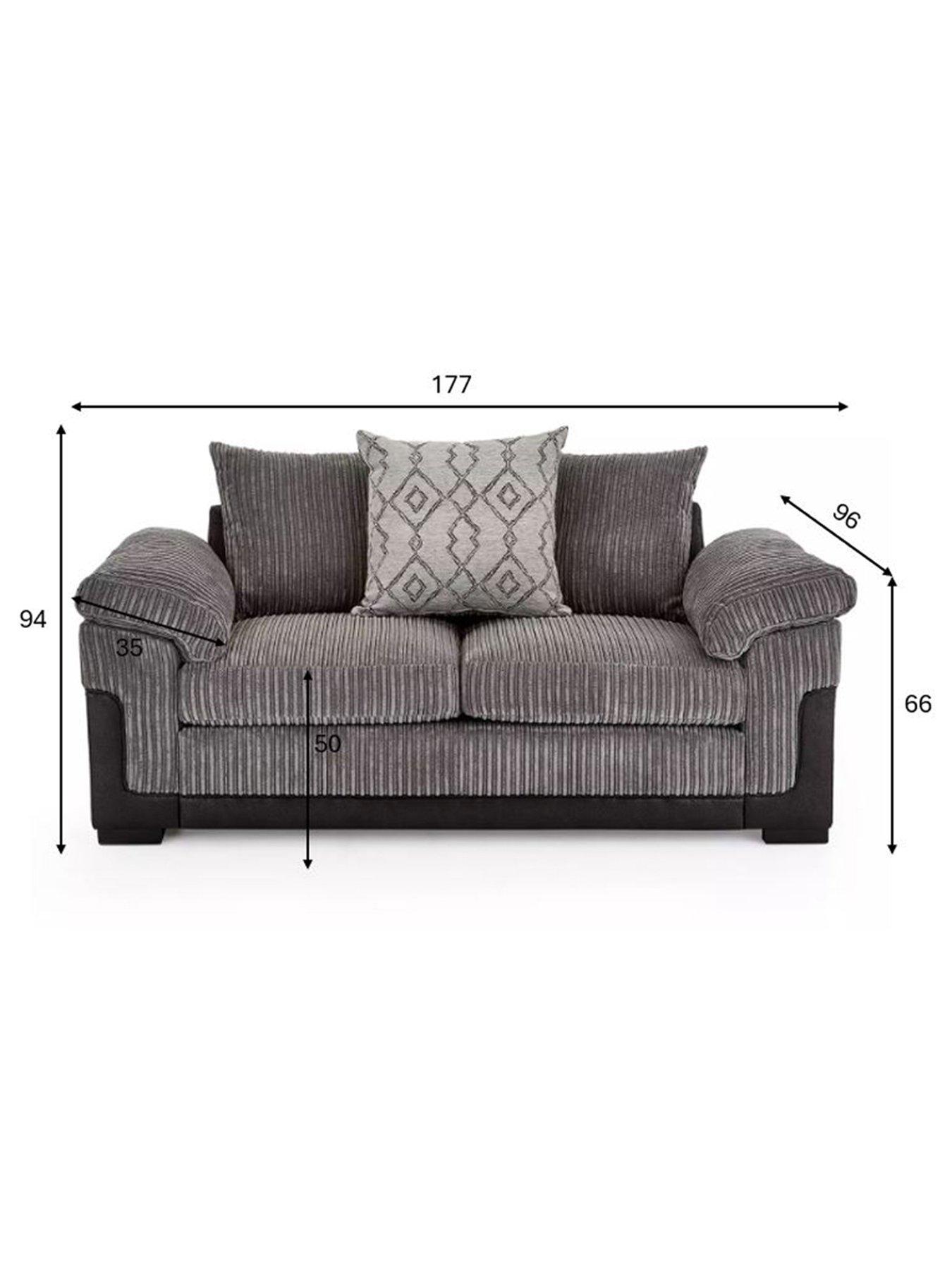 Image 7 of 7 of Very Home Marissa Jumbo Cord&nbsp;2 Seater Sofa