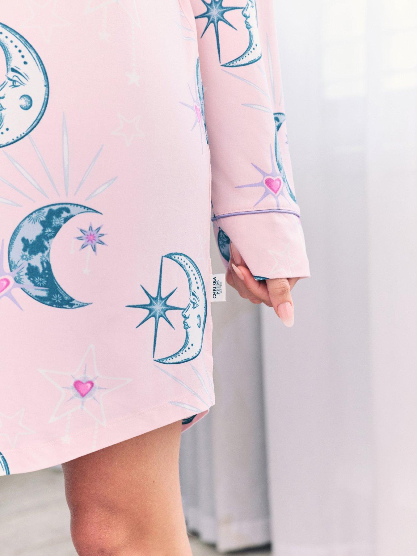 chelsea-peers-night-shirt-with-star-and-moon-print-in-polyester-pinkdetail