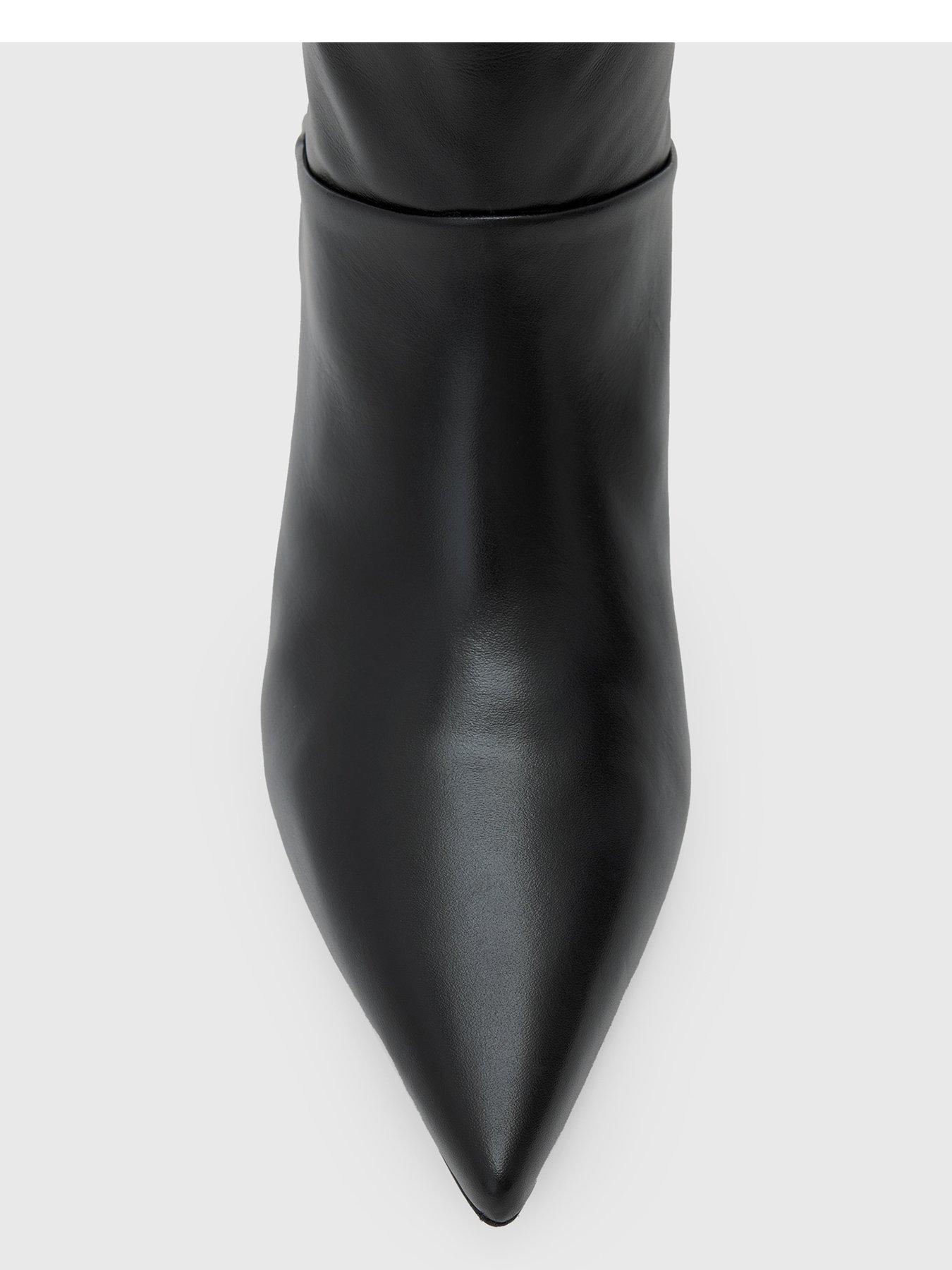 Image 5 of 6 of AllSaints Odyssey Leather Low Boot - Black