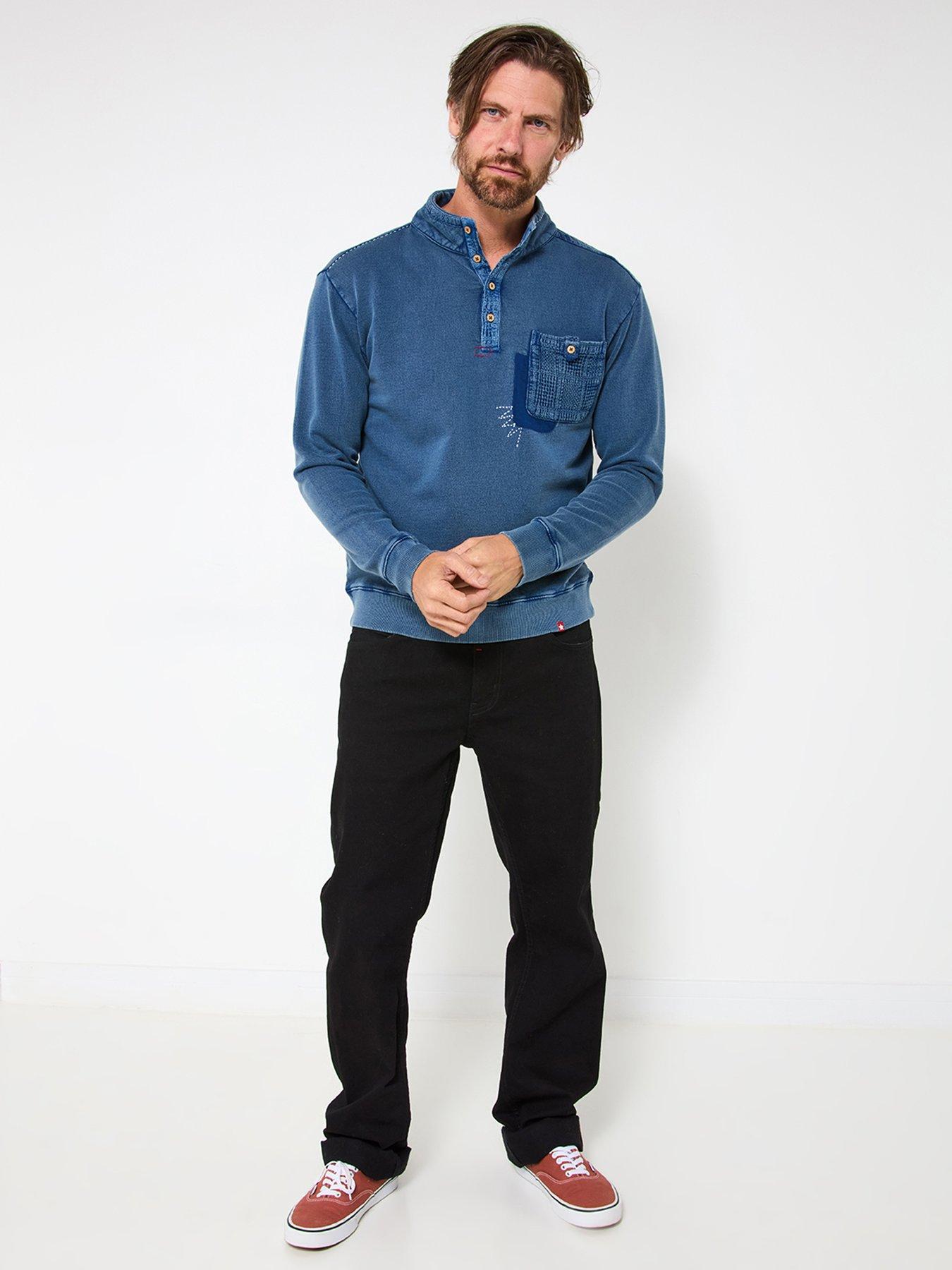 Image 3 of 6 of Joe Browns Custom Funnel Pullover Long Sleeve Polo Shirt - Blue