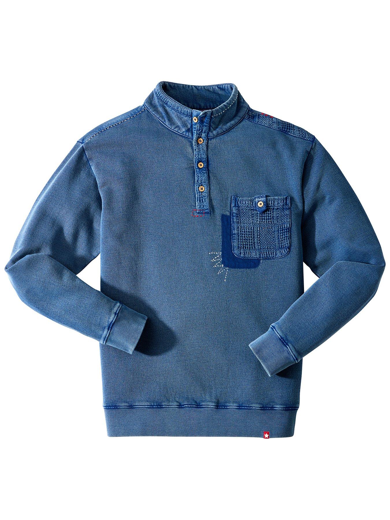 Image 6 of 6 of Joe Browns Custom Funnel Pullover Long Sleeve Polo Shirt - Blue