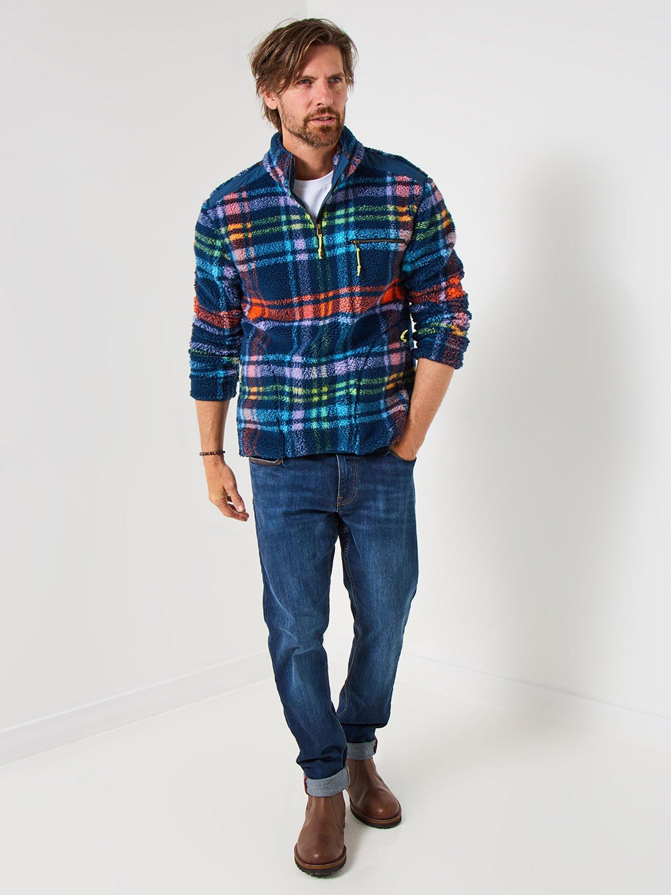joe-browns-check-funnel-fleece-14-zip-sweat-multioutfit