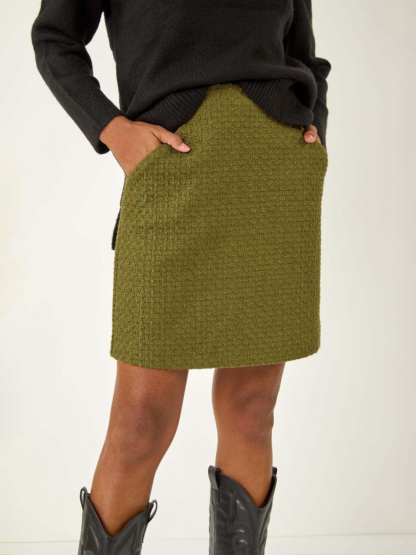 roman-boucle-textured-a-line-skirt-olivedetail