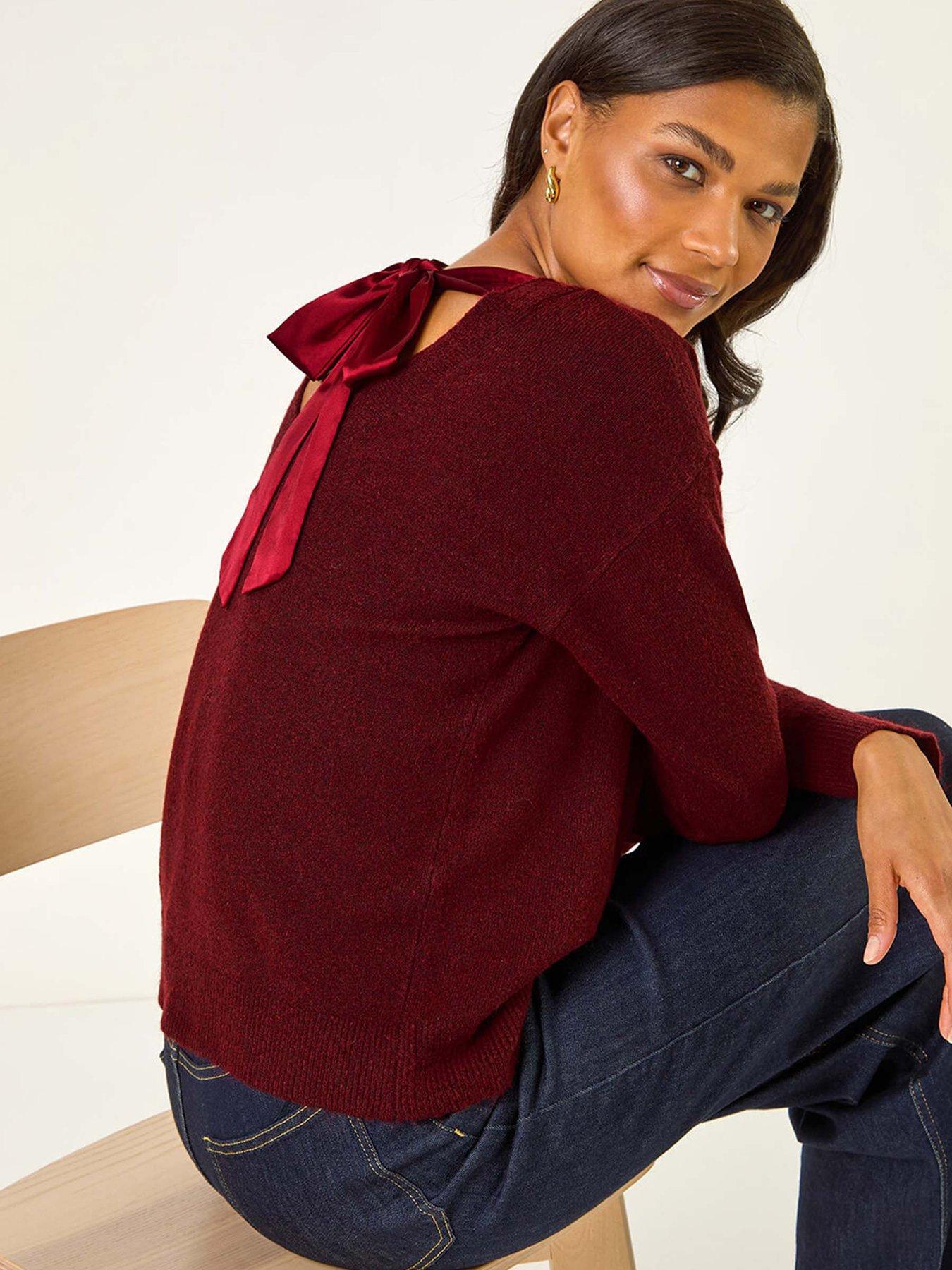 roman-ribbon-bow-tie-back-jumper-redoutfit