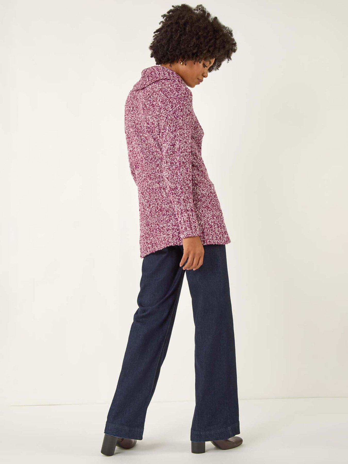 roman-roll-neck-button-detail-jumper-redstillFront