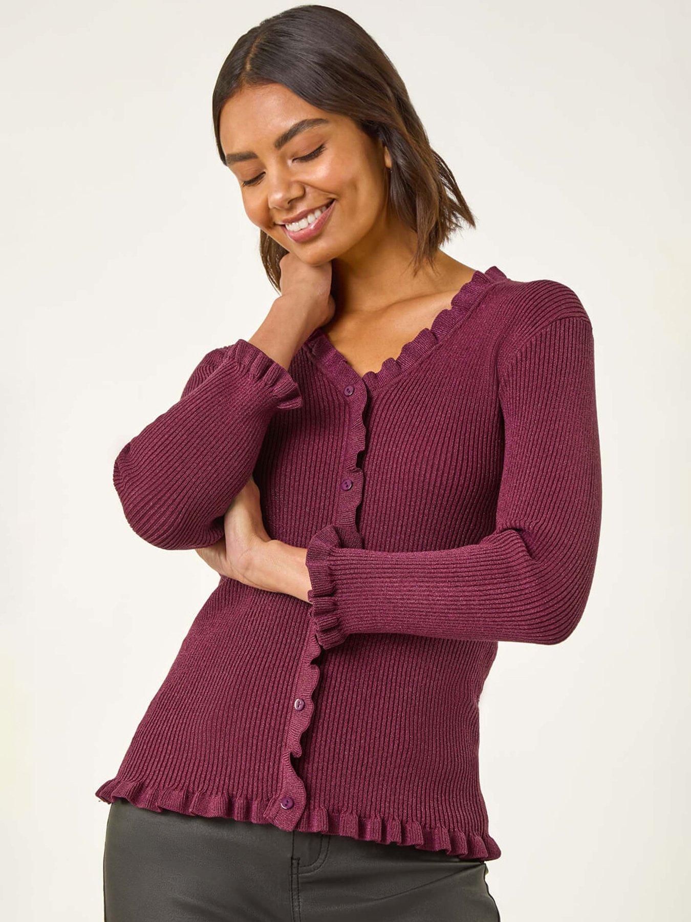 roman-v-neck-ruffle-knit-burgundyfront
