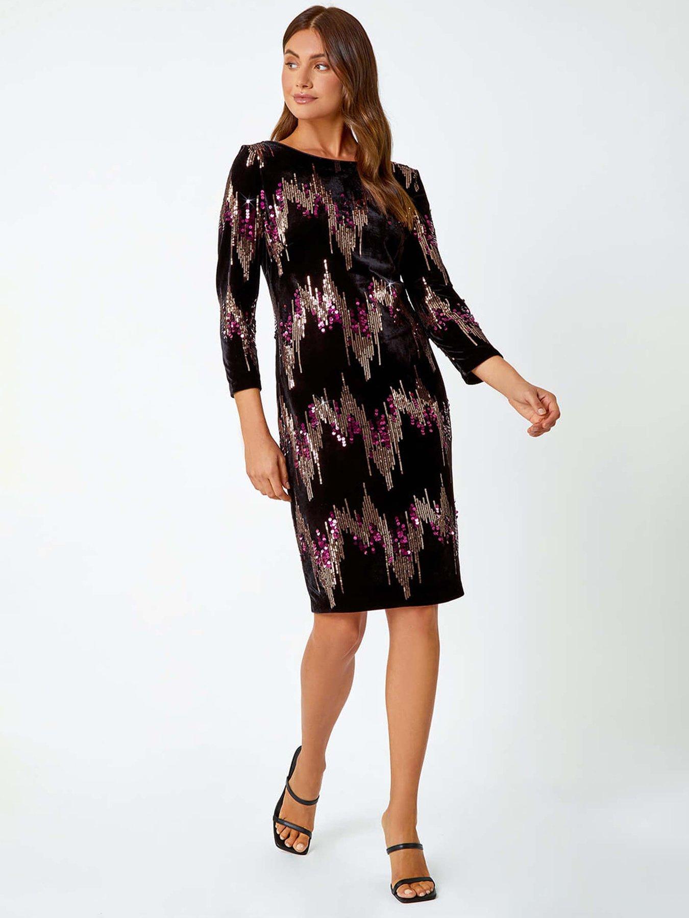 roman-embellished-sequin-velvet-bodycon-dress-bronze