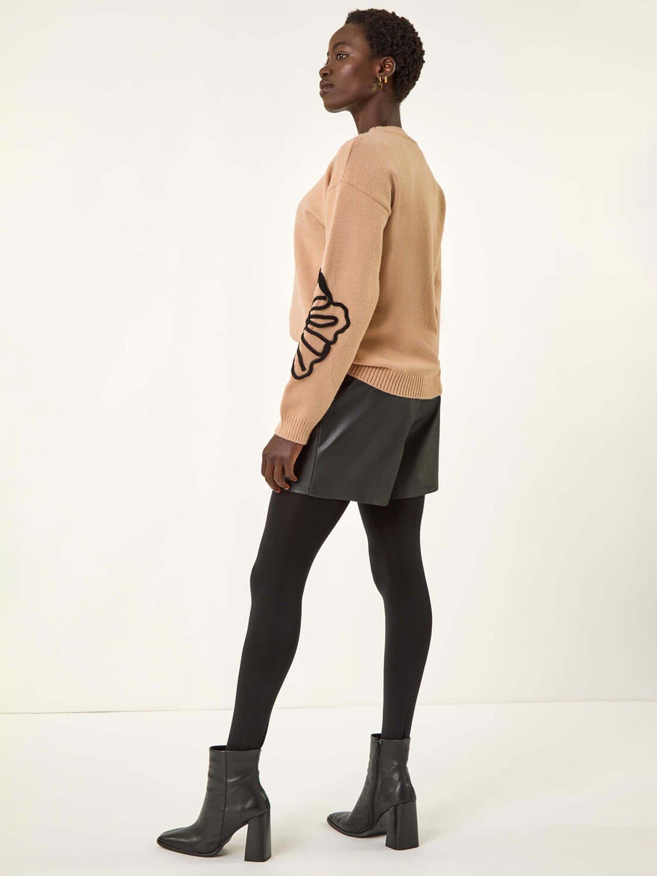 roman-cornelli-rose-knit-jumper-camelstillFront