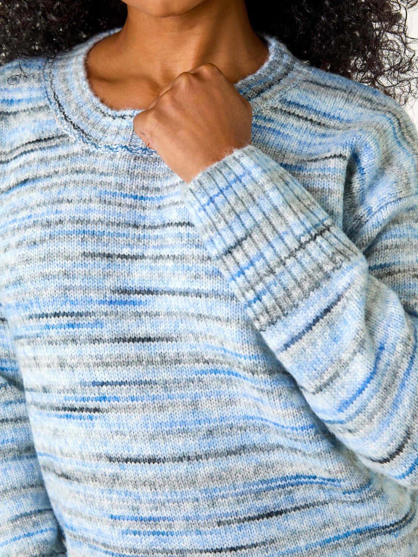 Image 5 of 5 of Roman Petite Space Dye Knitted Jumper - Blue