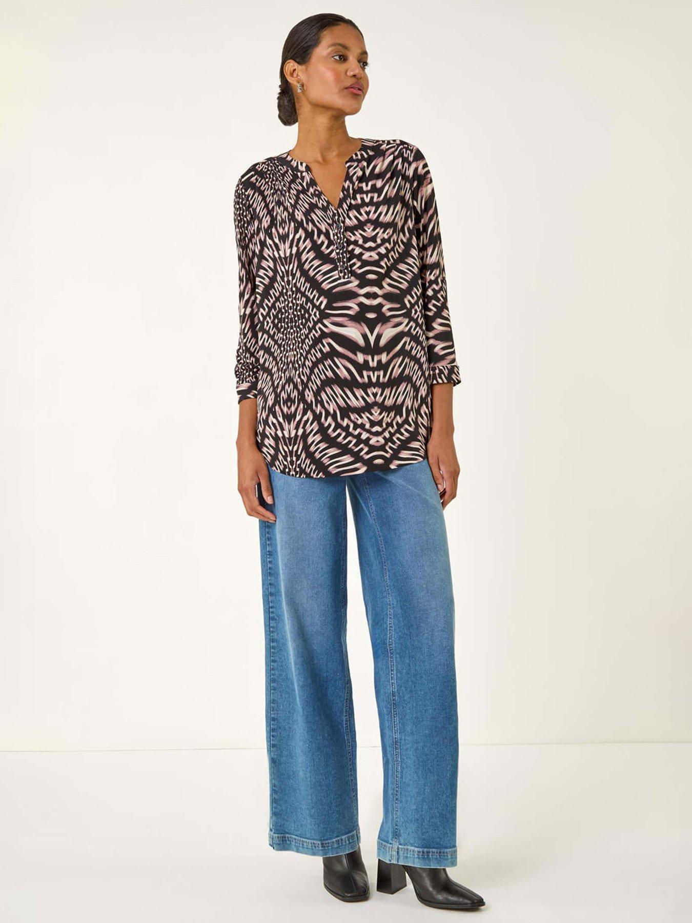 roman-abstract-puff-print-stretch-top-light-pinkback