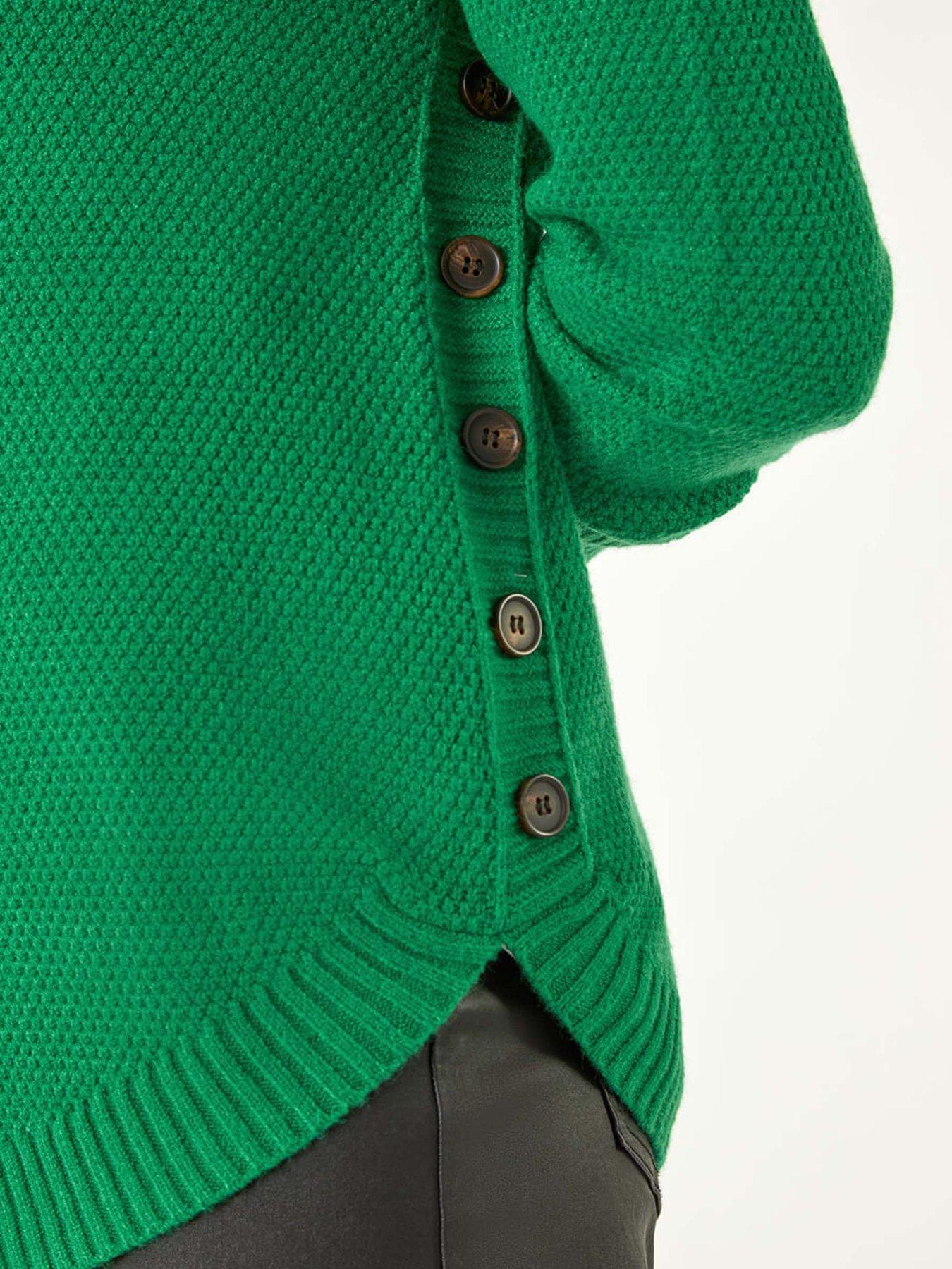 roman-textured-curved-hem-jumper-greendetail