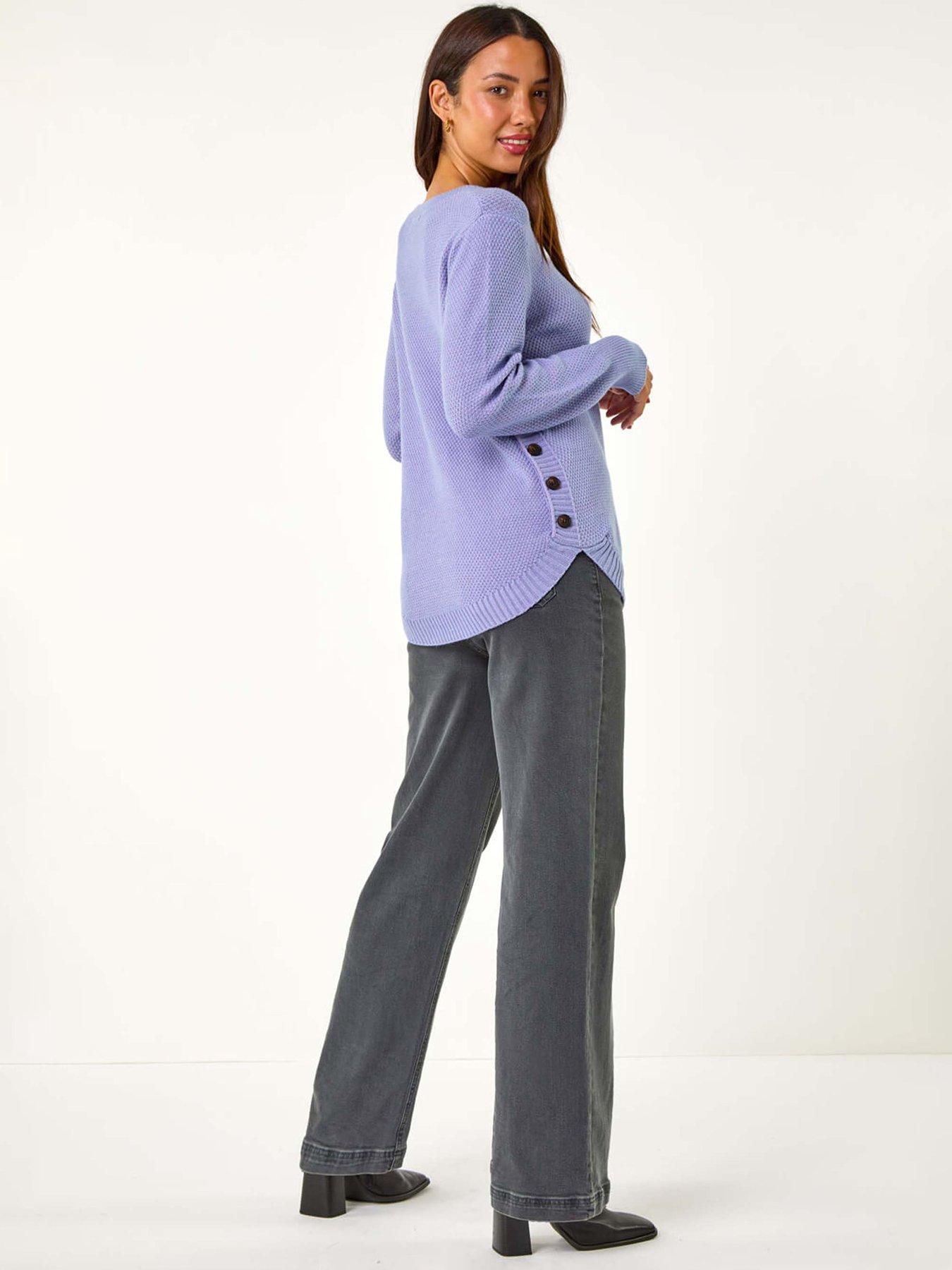 roman-textured-curved-hem-jumper-violetstillFront