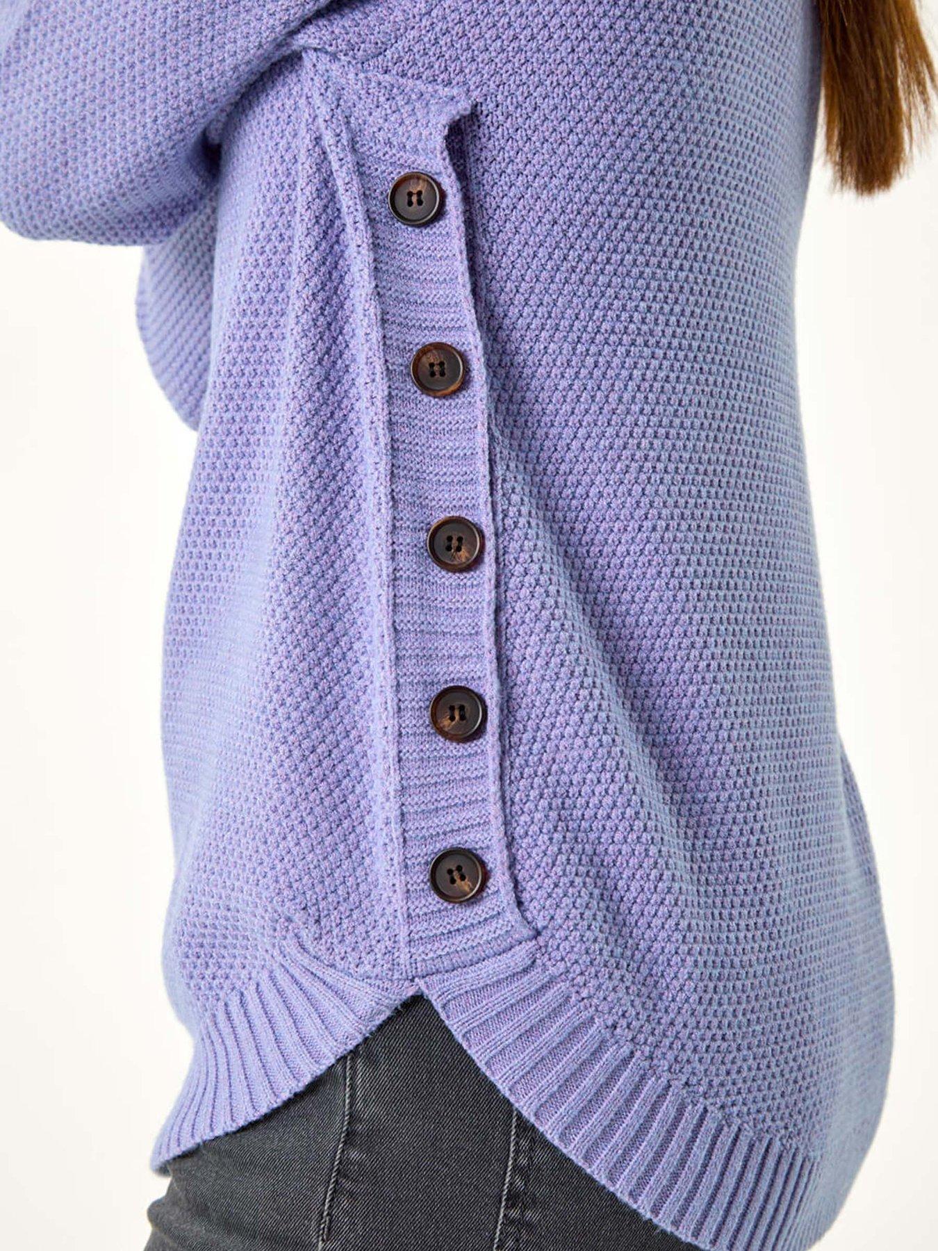 roman-textured-curved-hem-jumper-violetdetail
