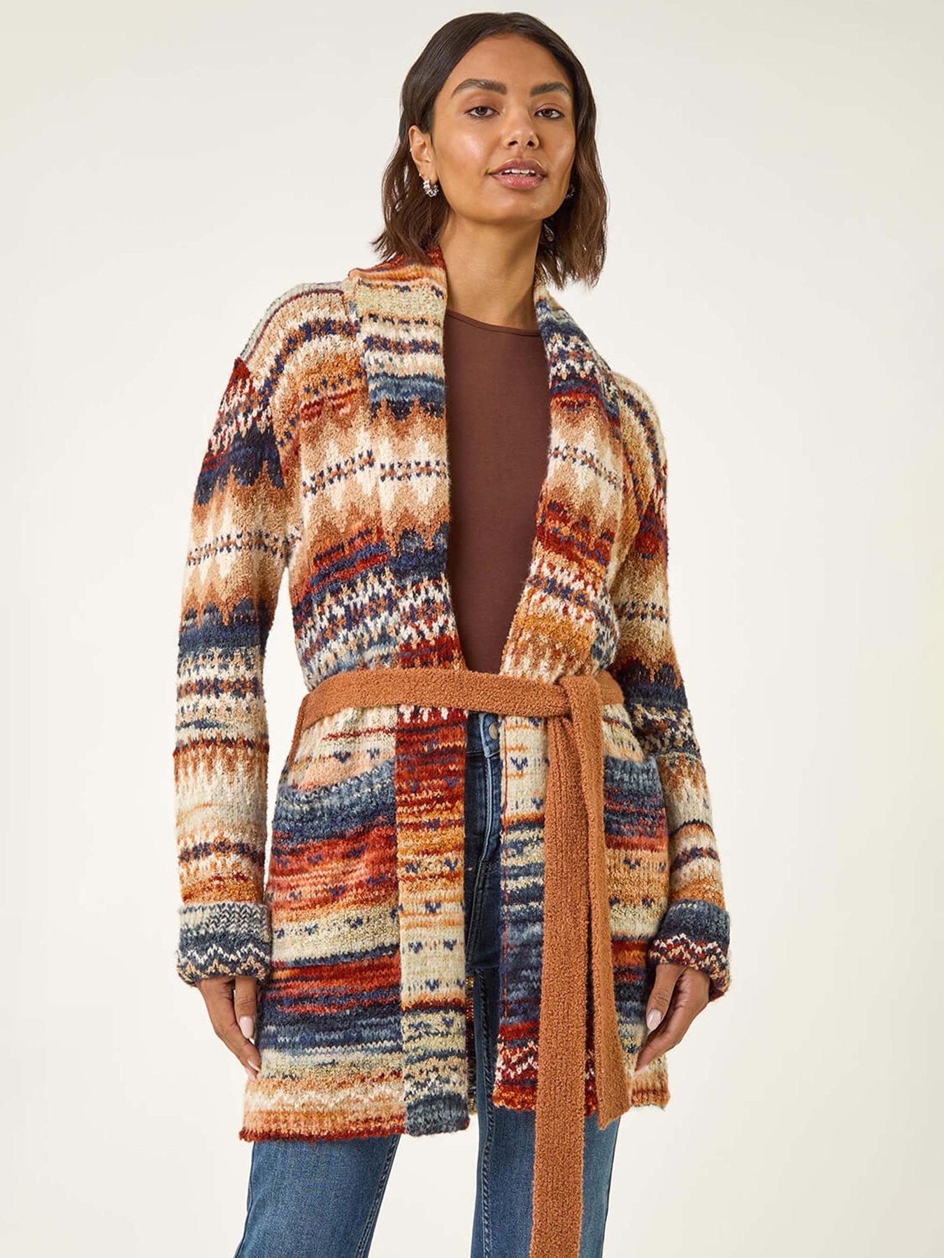roman-jacquard-knit-belted-cardigan-brown