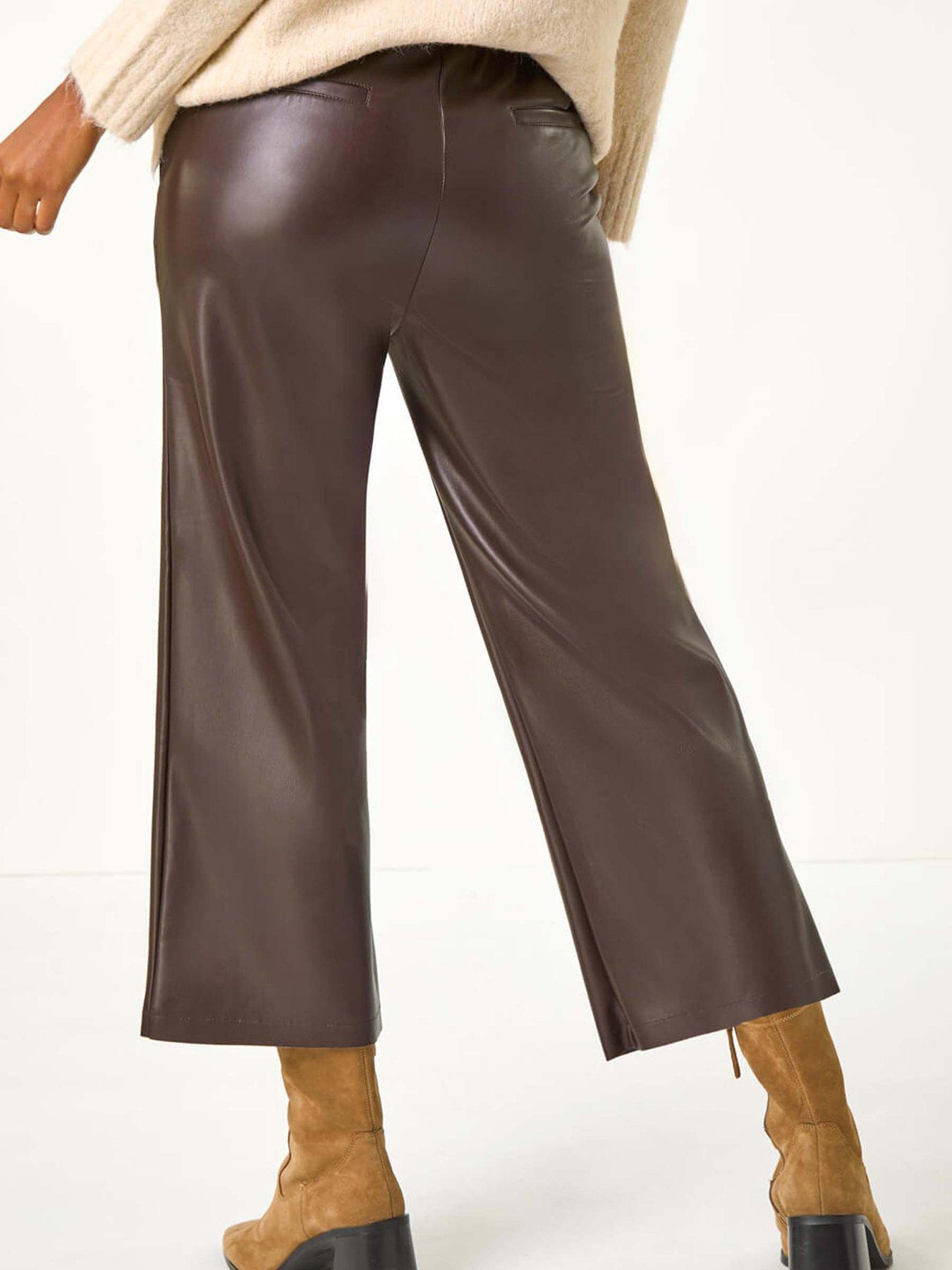 roman-faux-leather-wide-leg-crop-trousers-chocolatestillFront