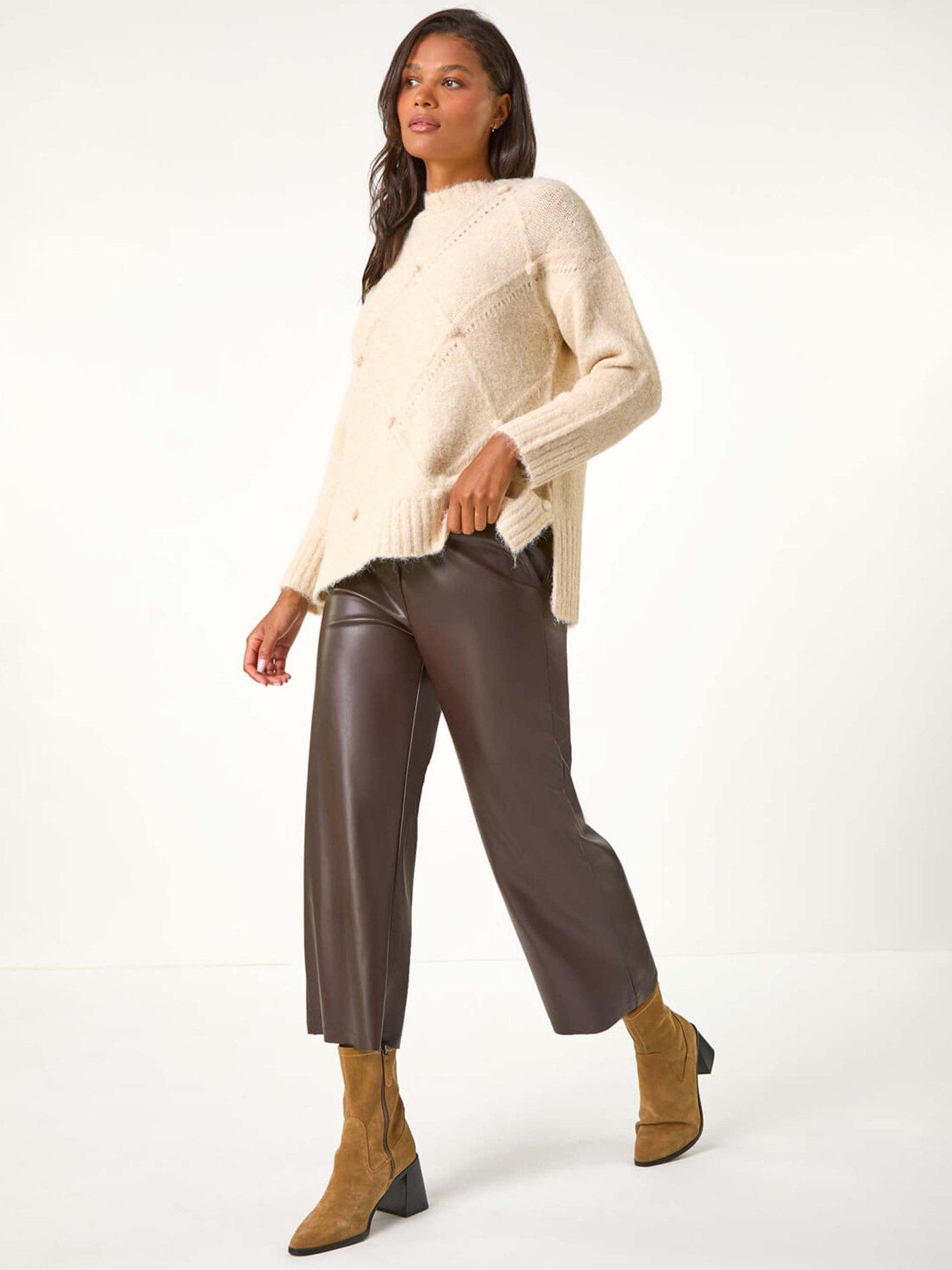 roman-faux-leather-wide-leg-crop-trousers-chocolateback